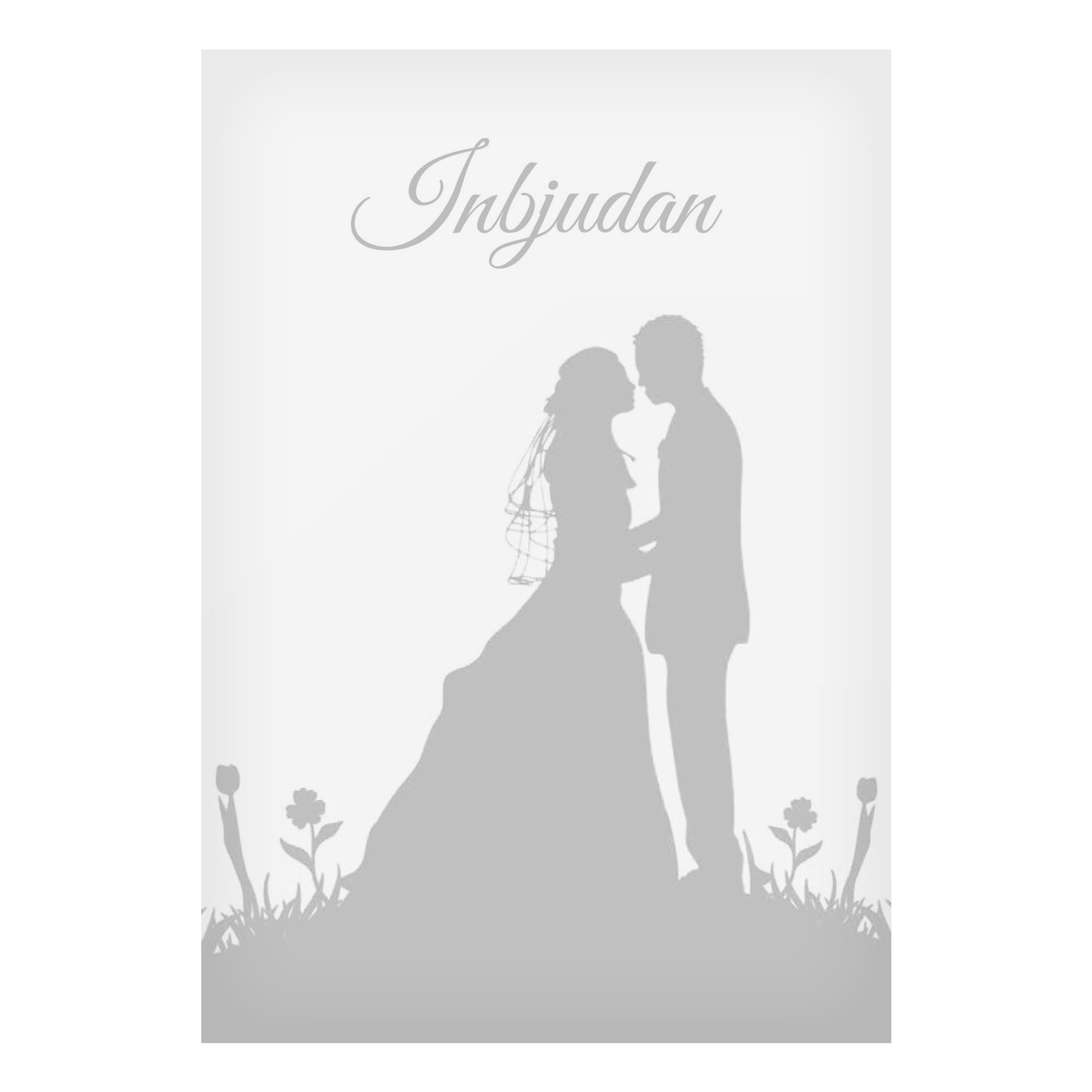 Inbjudningskort Bröllopspar - 6-pack | Hem - Festartiklar - Hälsningskort - Inbjudningskort | Party Outlet