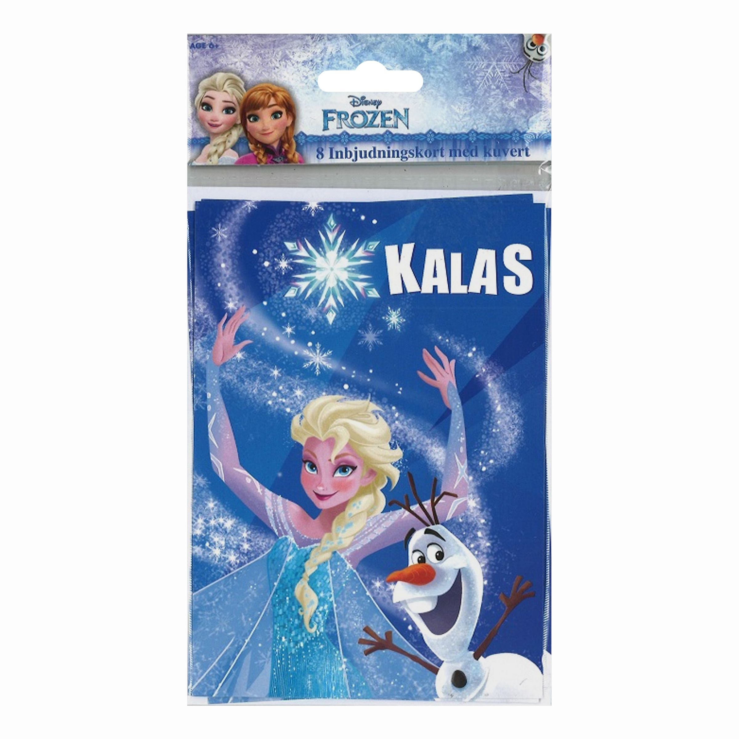 Inbjudningskort Kalas Frost/Frozen - 8-pack | Hem - Festartiklar - Hälsningskort - Inbjudningskort | Pryloteket