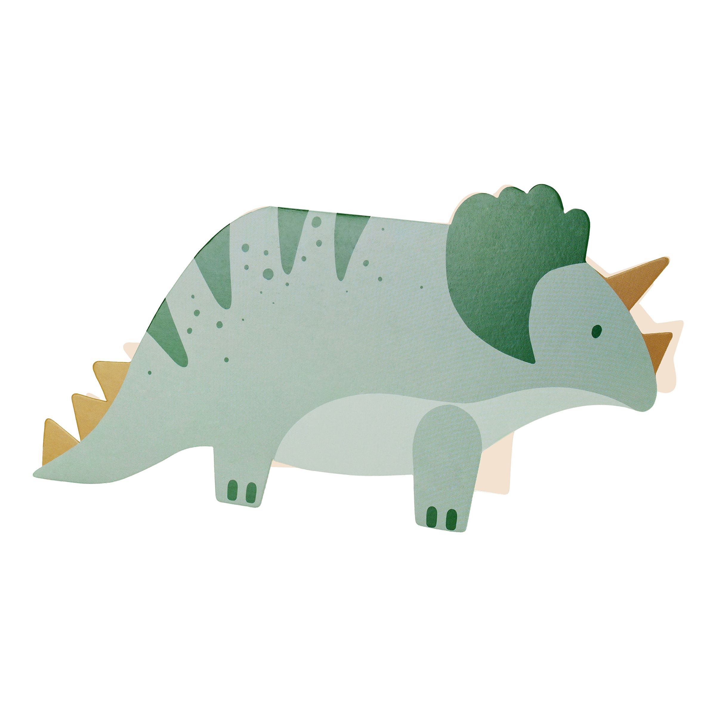 Läs mer om Inbjudningskort Triceratops - 6-pack