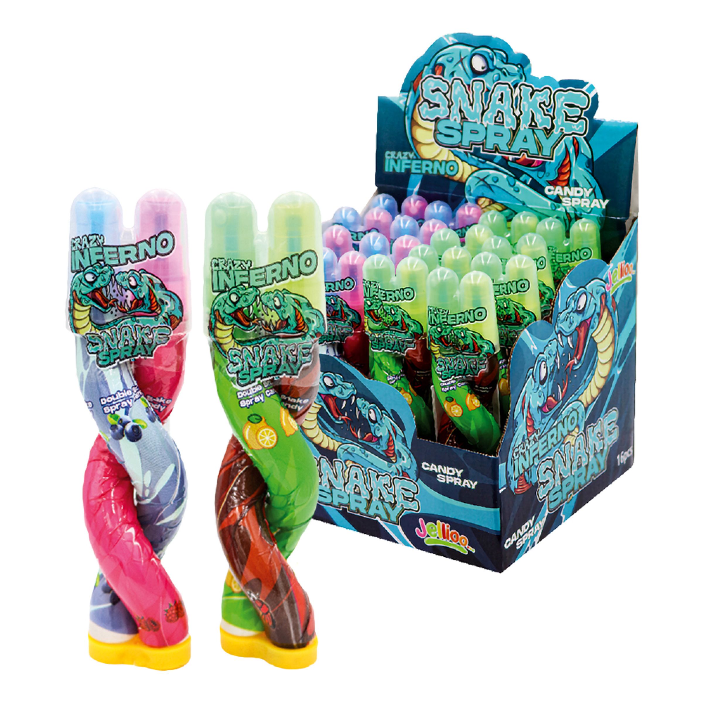 Inferno Double Snake Spray Storpack - 16-pack | Hem - Godis & Läsk - Godis - Halloweengodis | Party Outlet