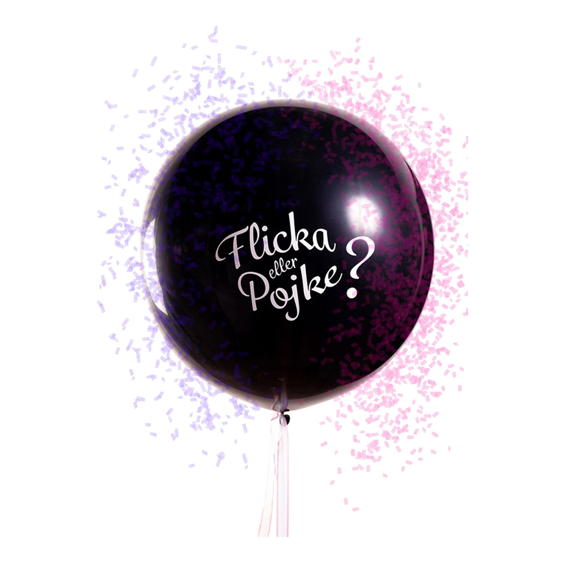 Läs mer om Jätteballong Flicka eller Pojke - 1-pack