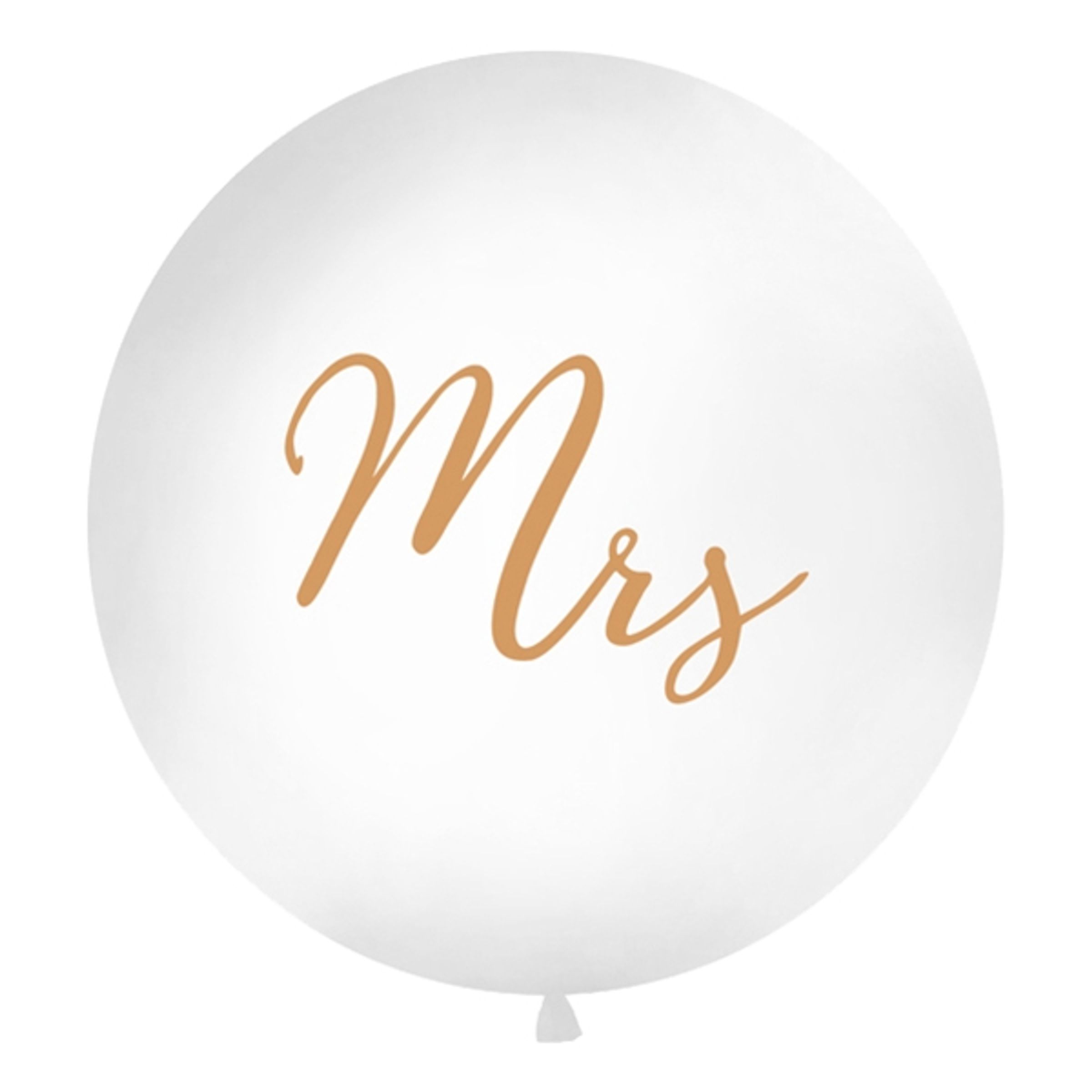 Läs mer om Jätteballong Guld Mrs - 1-pack