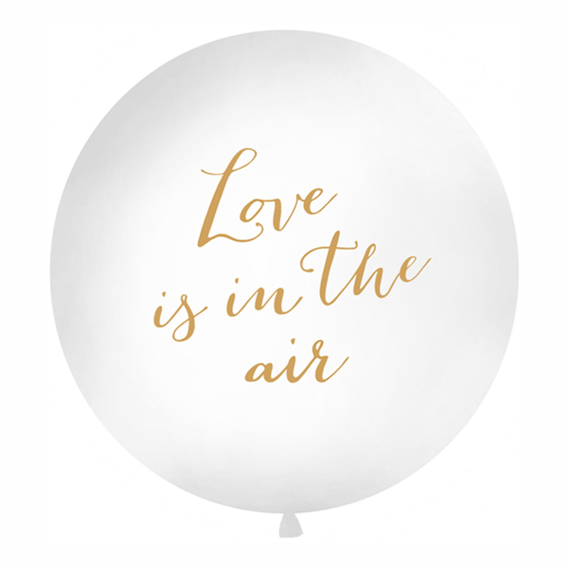 Läs mer om Jätteballong Love Is In The Air Guld