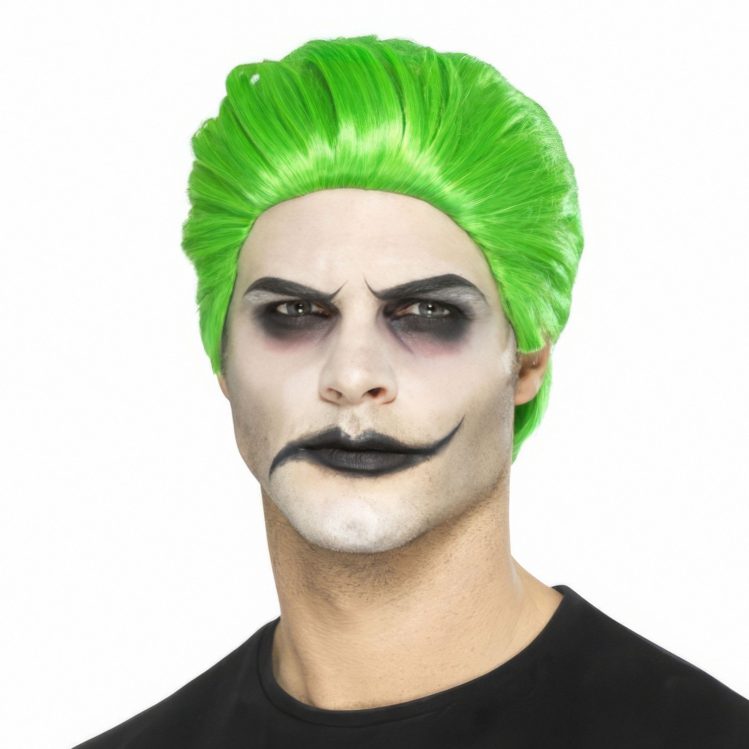 Joker Peruk Grön - One size