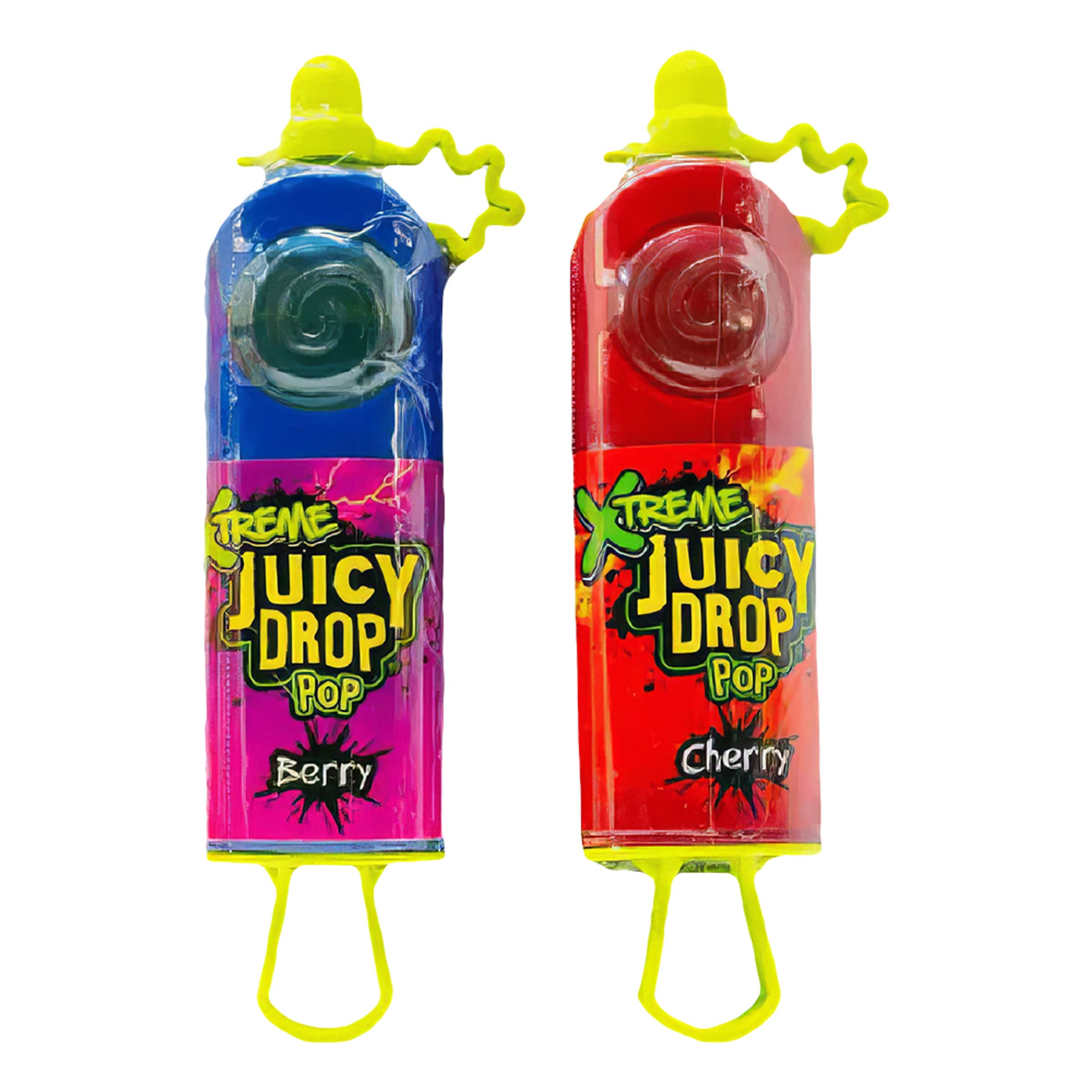 Läs mer om Juicy Drop Pop Xtreme Sours - 26 gram