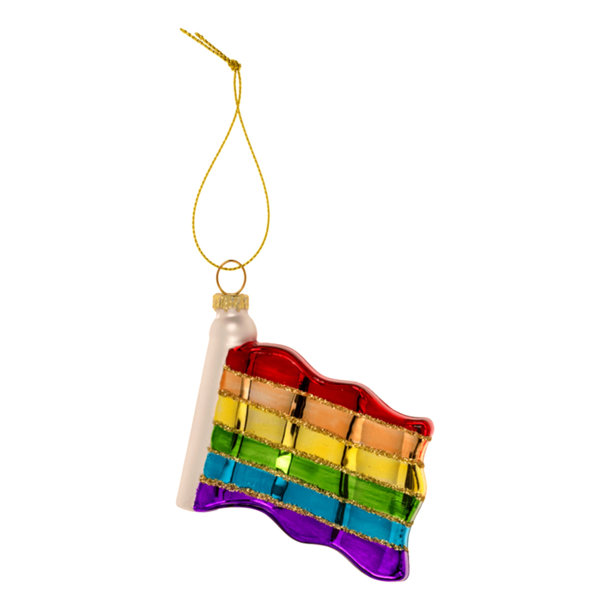Julgranskula i Glas Pride - Flagga