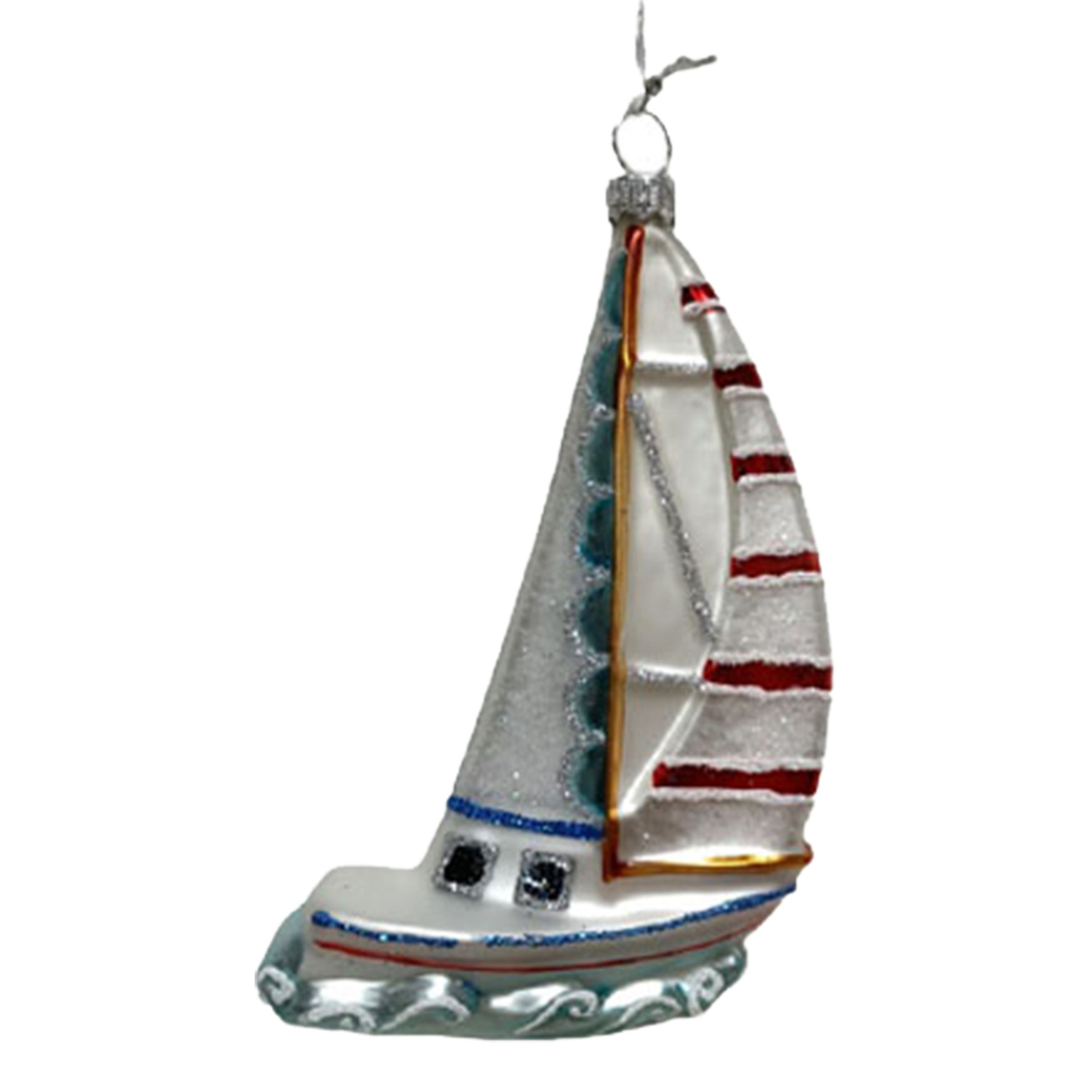Läs mer om Julgranskula i Glas Segelbåt