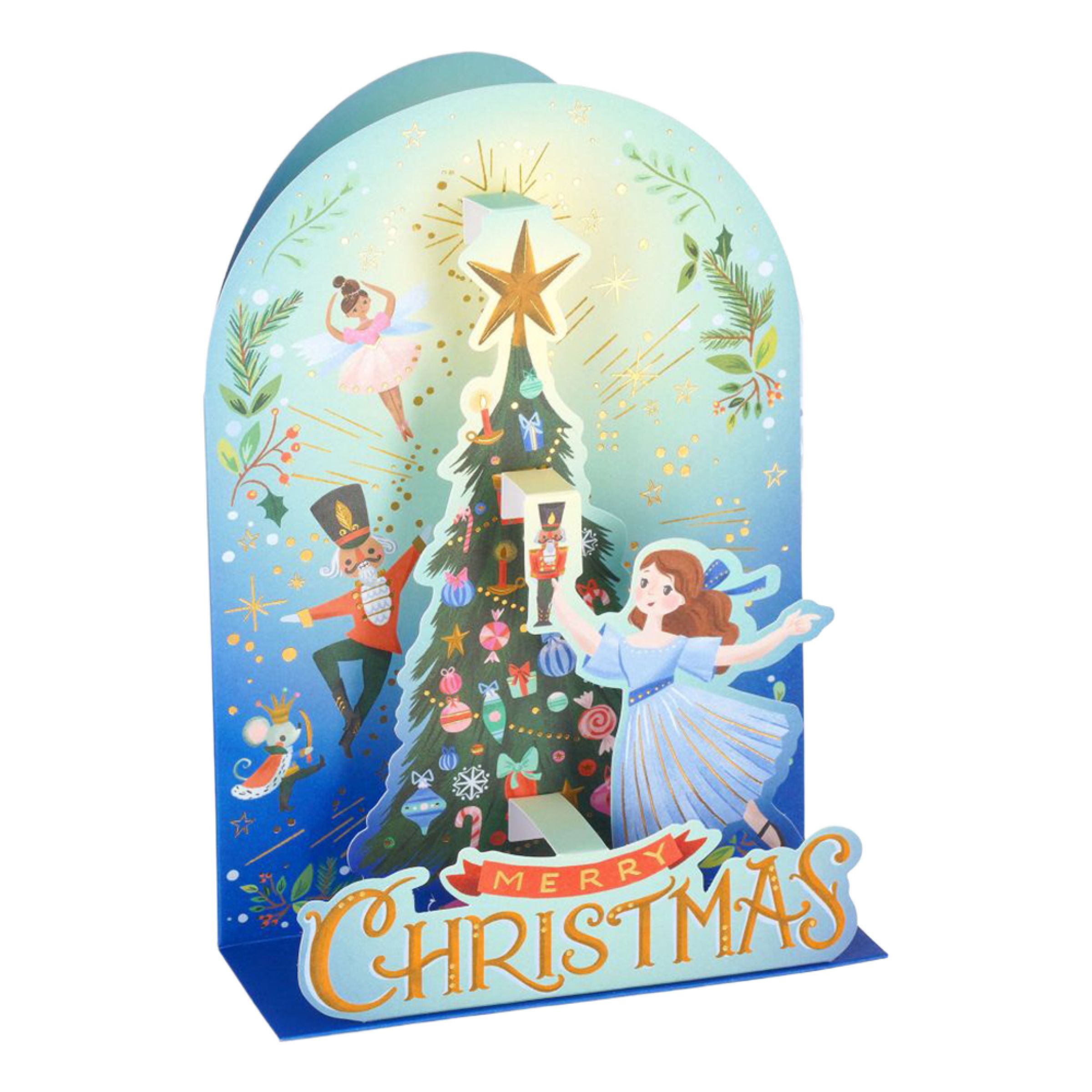 Julkort Pop-Up Julgran | Hem - Teman - Högtider - Jul - Julkort | Party Outlet