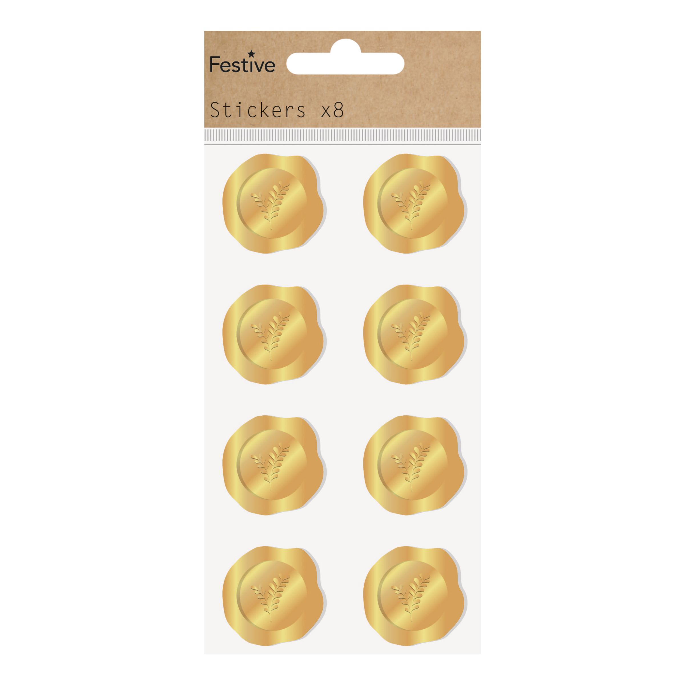 Julstickers Guld | Hem - Teman - Färger - Guld | Party Outlet