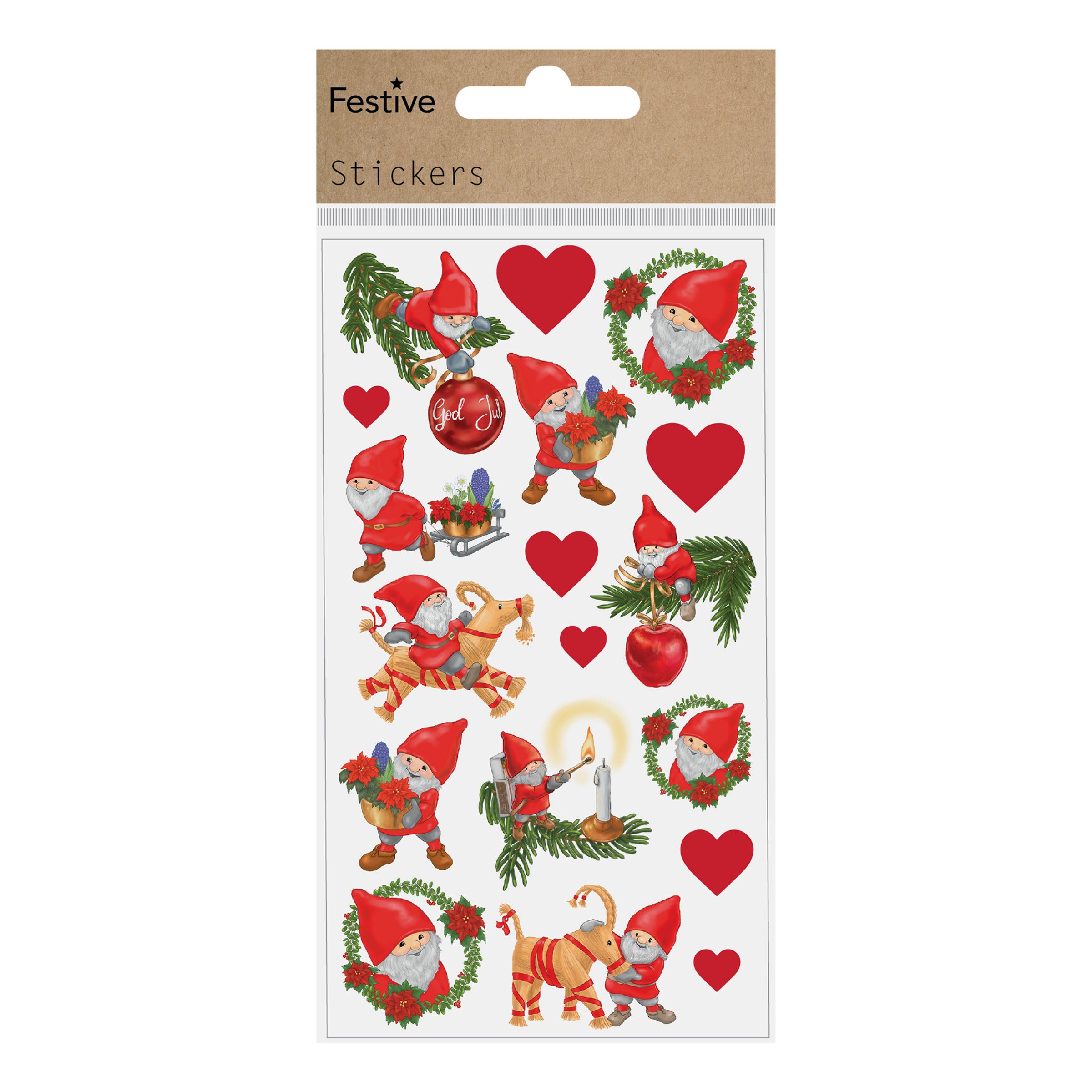 Julstickers Tomtar | Hem - Roliga Prylar - Hobby & Fritid - Stickers | Pryloteket