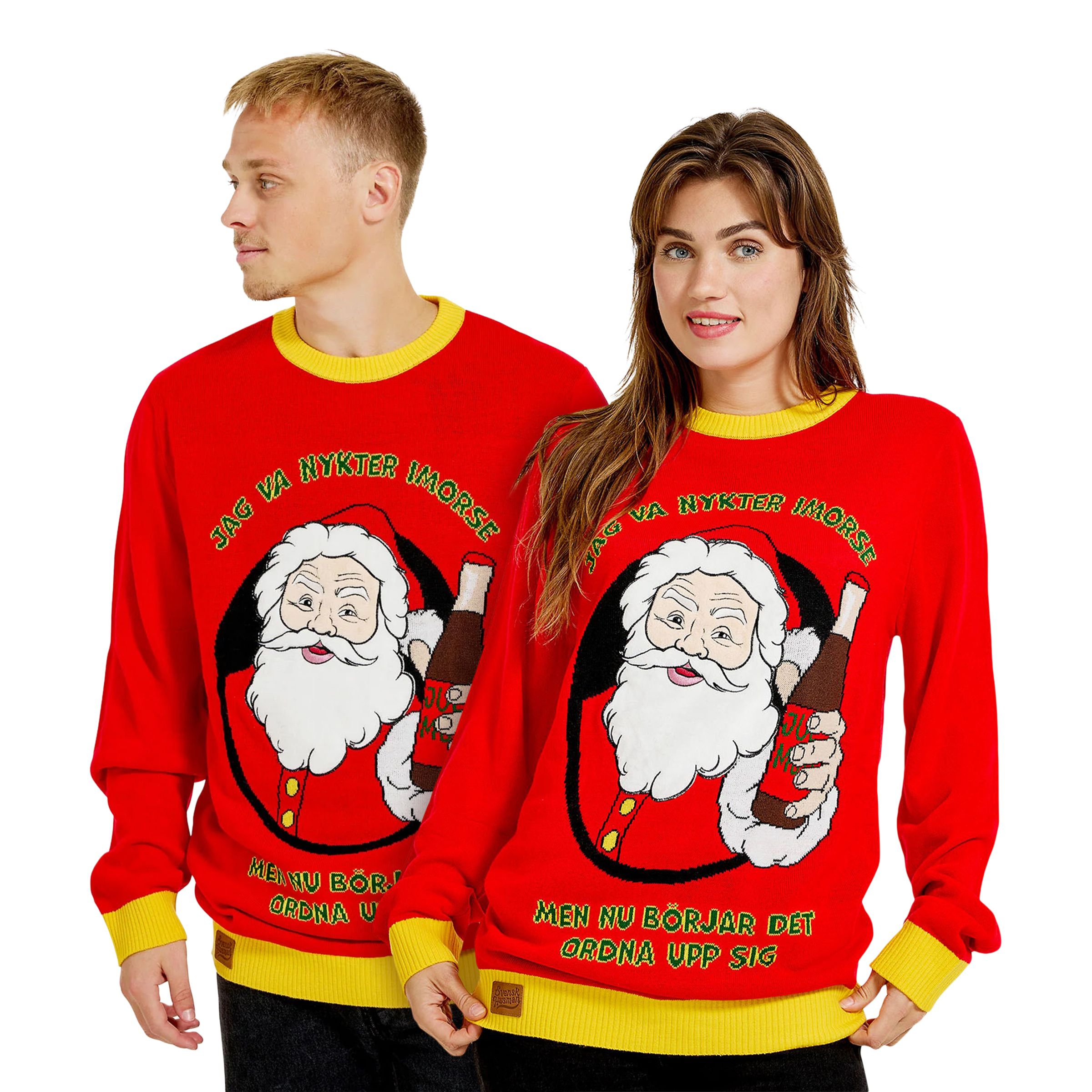 Jultröja Jag Va Nykter i Morse - XX-Large | Hem - Teman - Färger - Röd | Party Outlet