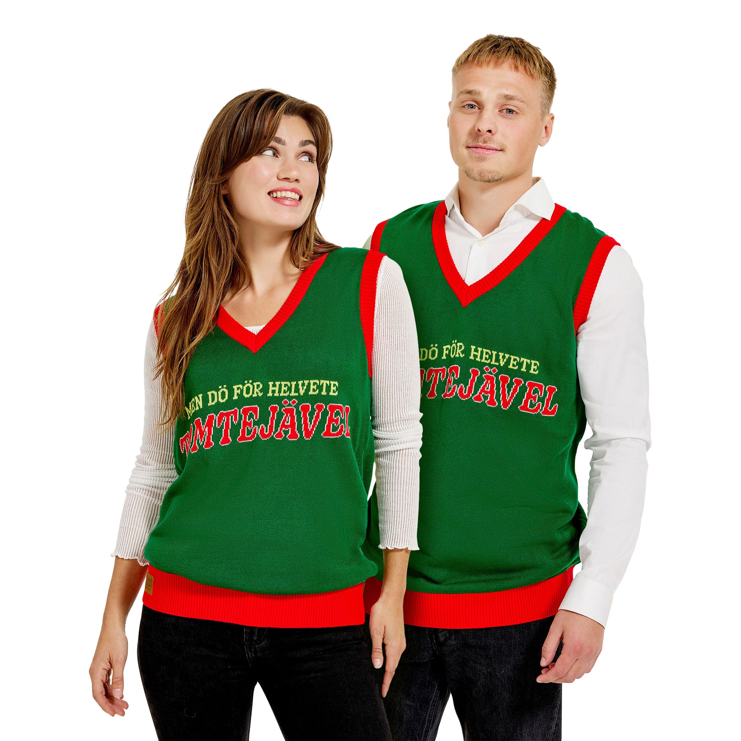 Julväst Tomtejävel - Small | Hem - Teman - Högtider - Jul - Julbord - Jultröjor | Party Outlet