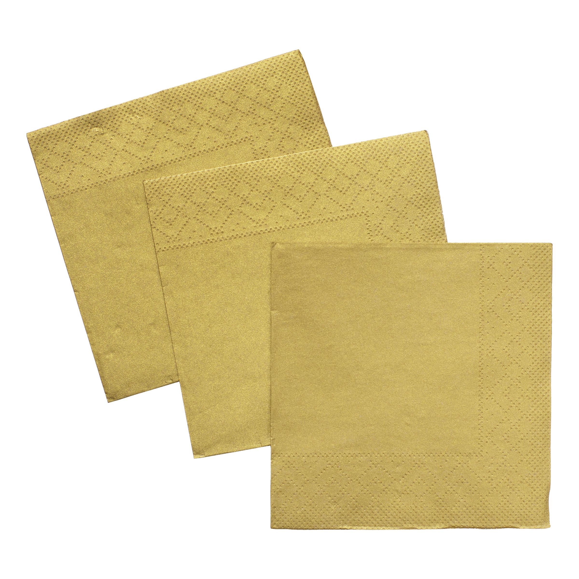 Kaffeservetter Guld - 20-pack