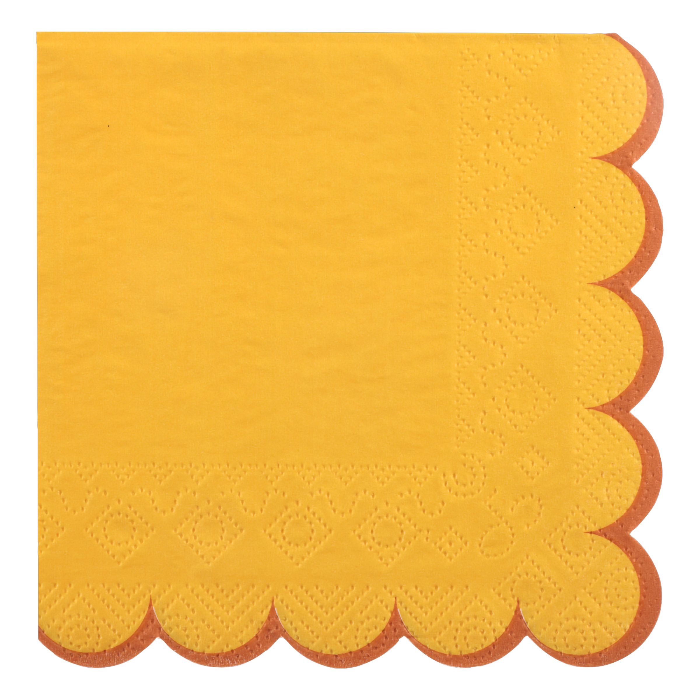 Kaffeservietter Gul/Orange - 12-pak