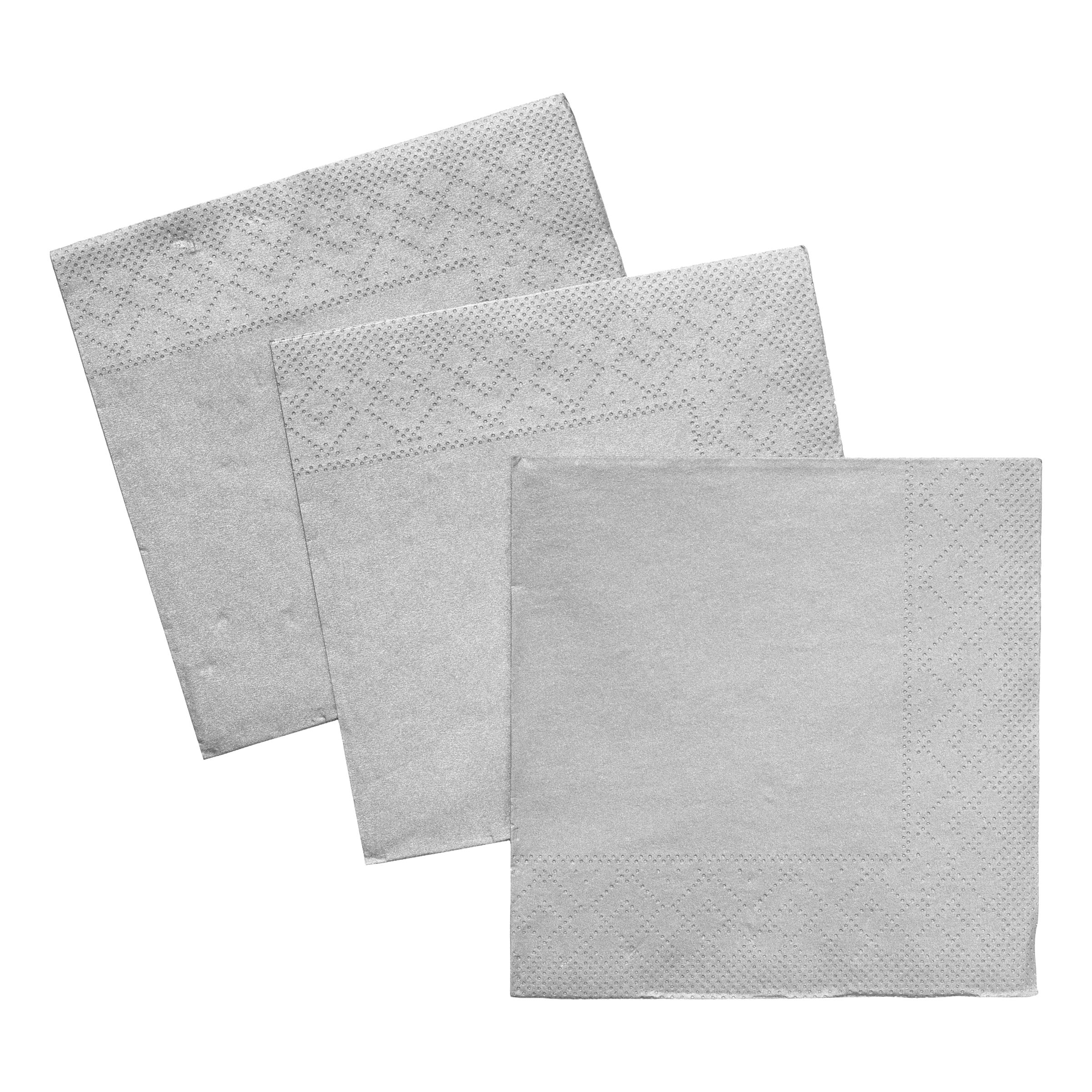 Kaffeservetter Silver - 20-pack
