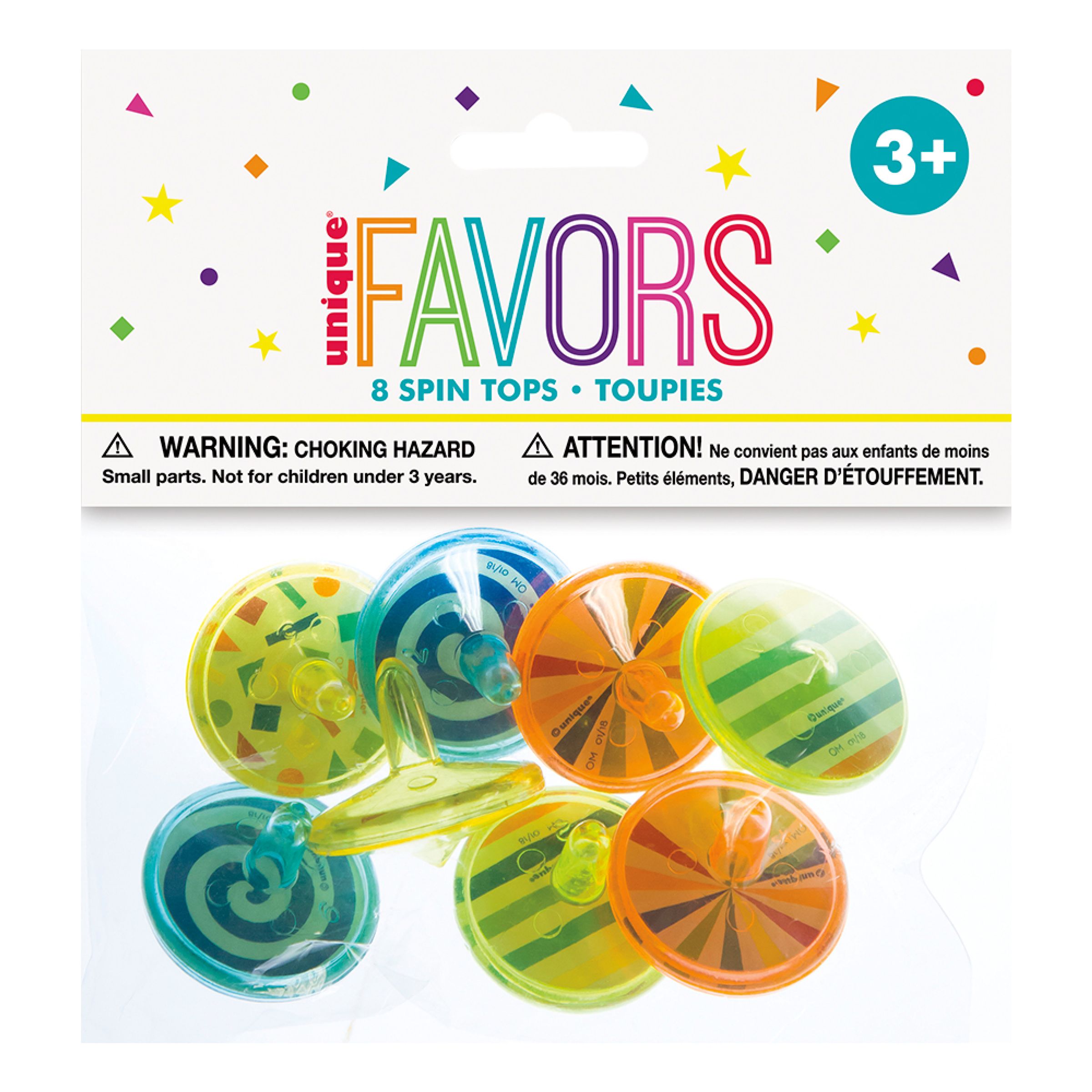 Kalasleksaker Spin Tops - 8-pack | Hem - Roliga Prylar - Spel & Lek - Leksaker | Pryloteket