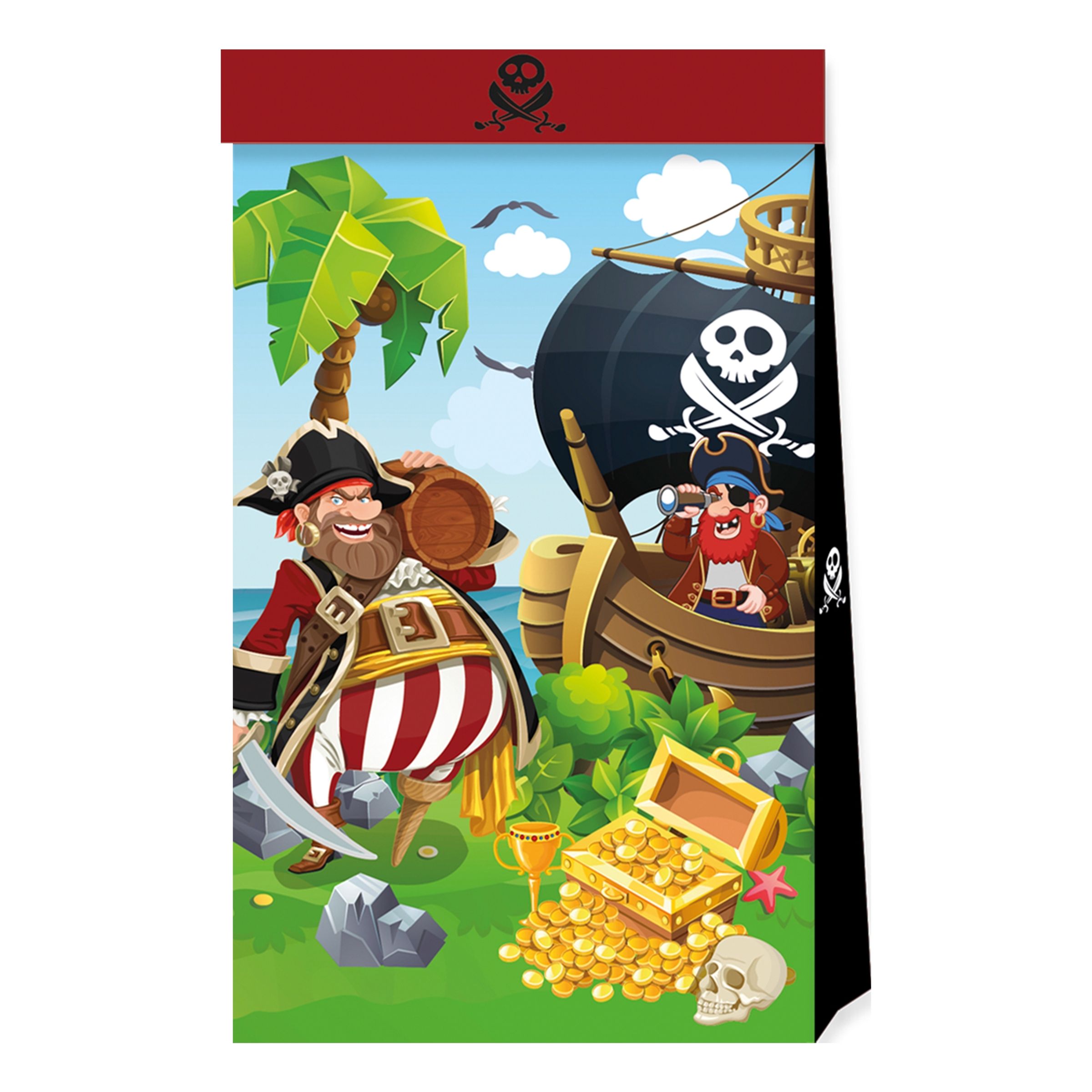 Läs mer om Kalaspåsar Pirater - 4-pack