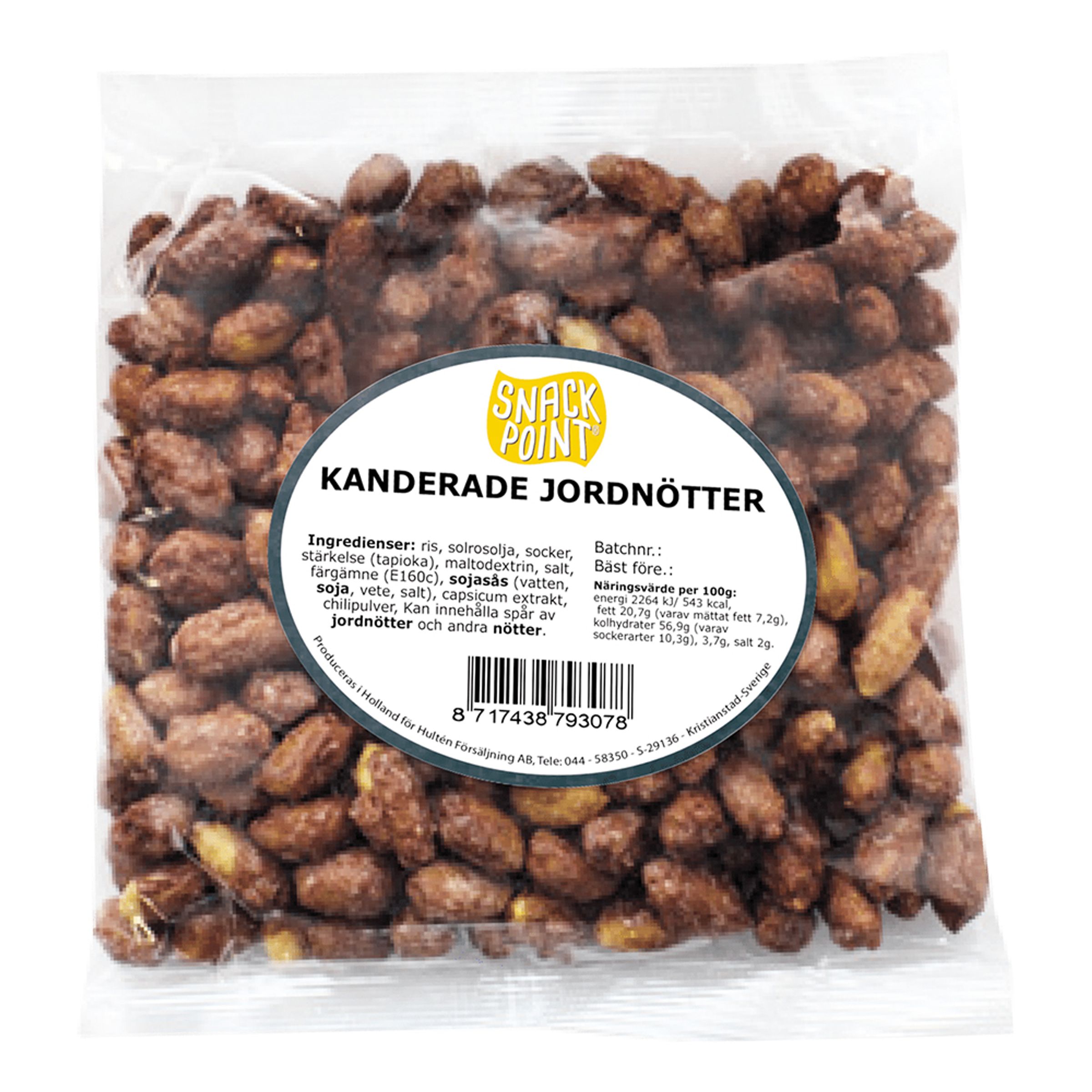 Kanderade Jordnötter - 225 gram