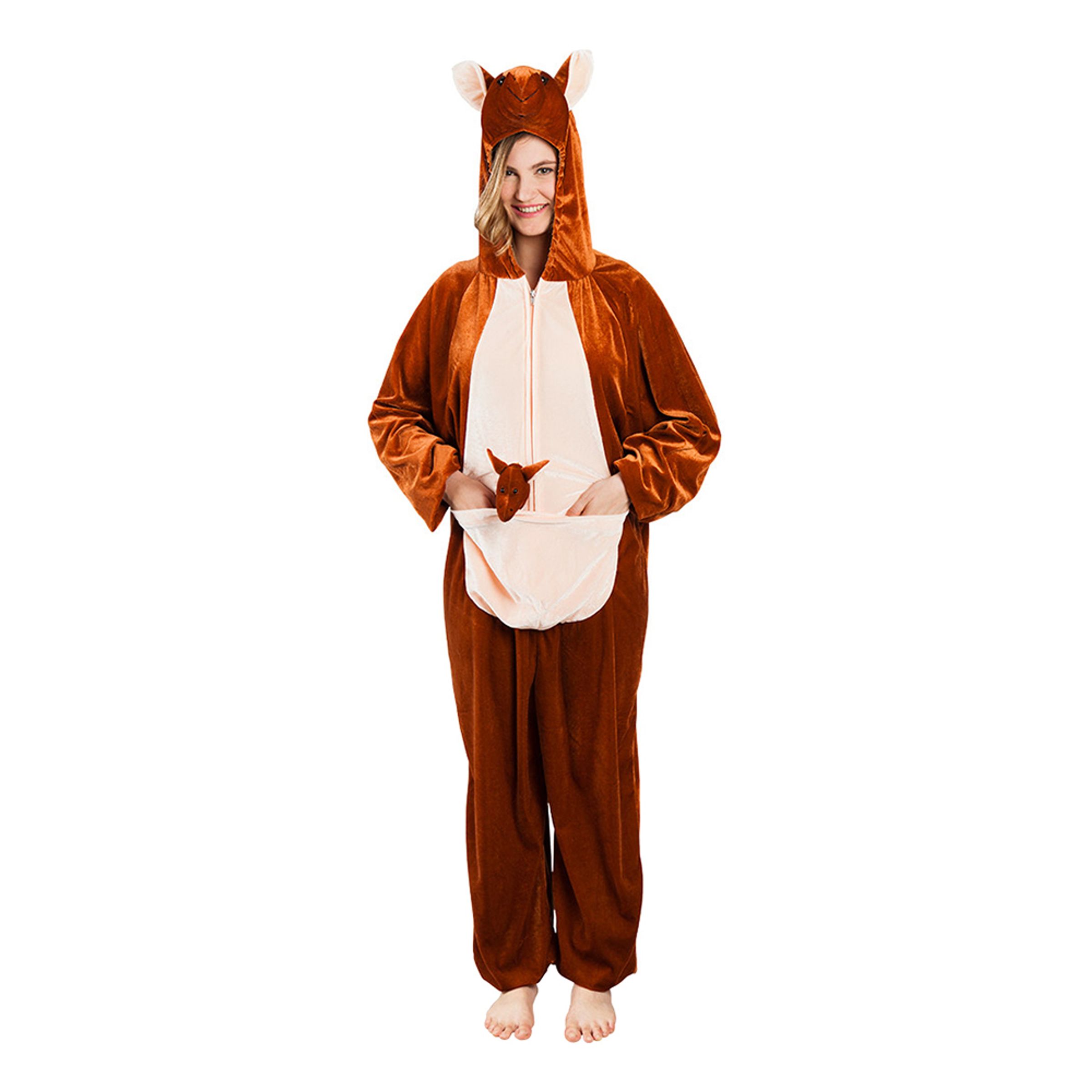 Känguru Onesie Maskeraddräkt - X-Large | Hem//Maskerad//Maskeraddräkter//Damdräkter | PartyOutlet