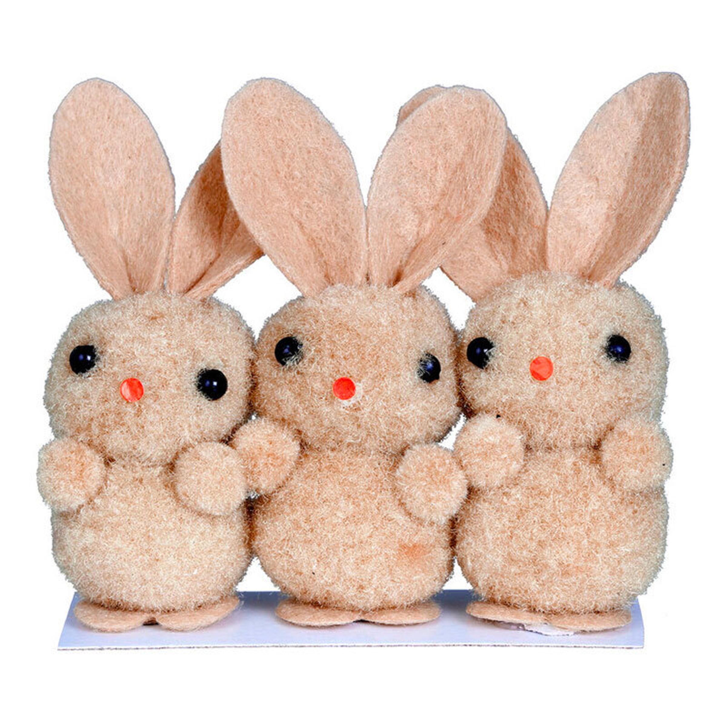 Kanin-produkter - Kaniner Påskdekoration Beige - 3-pack