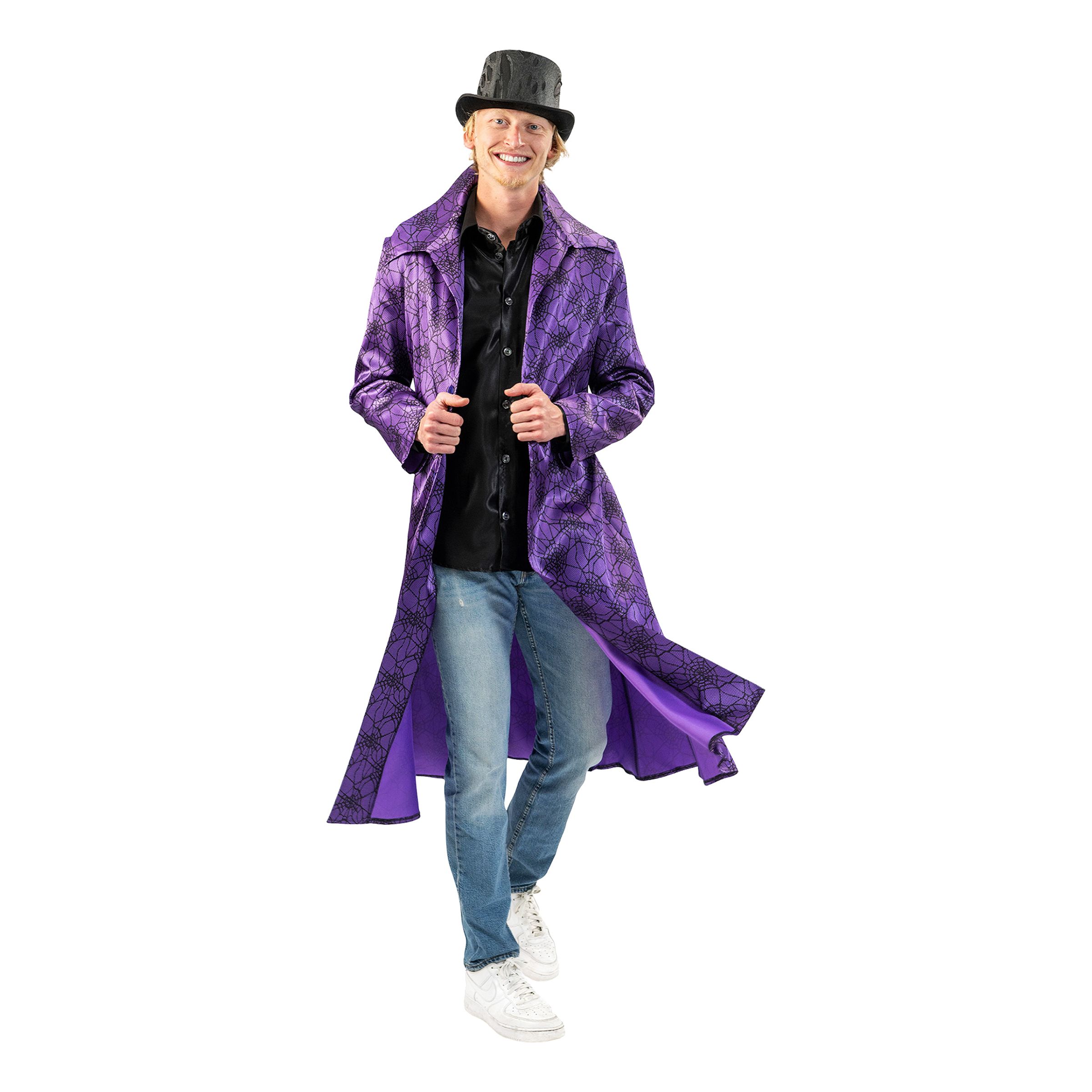 Kappa Lila med Spindelnät - X-Large | Hem - Roliga Prylar - Kläder - Jackor | Party Outlet