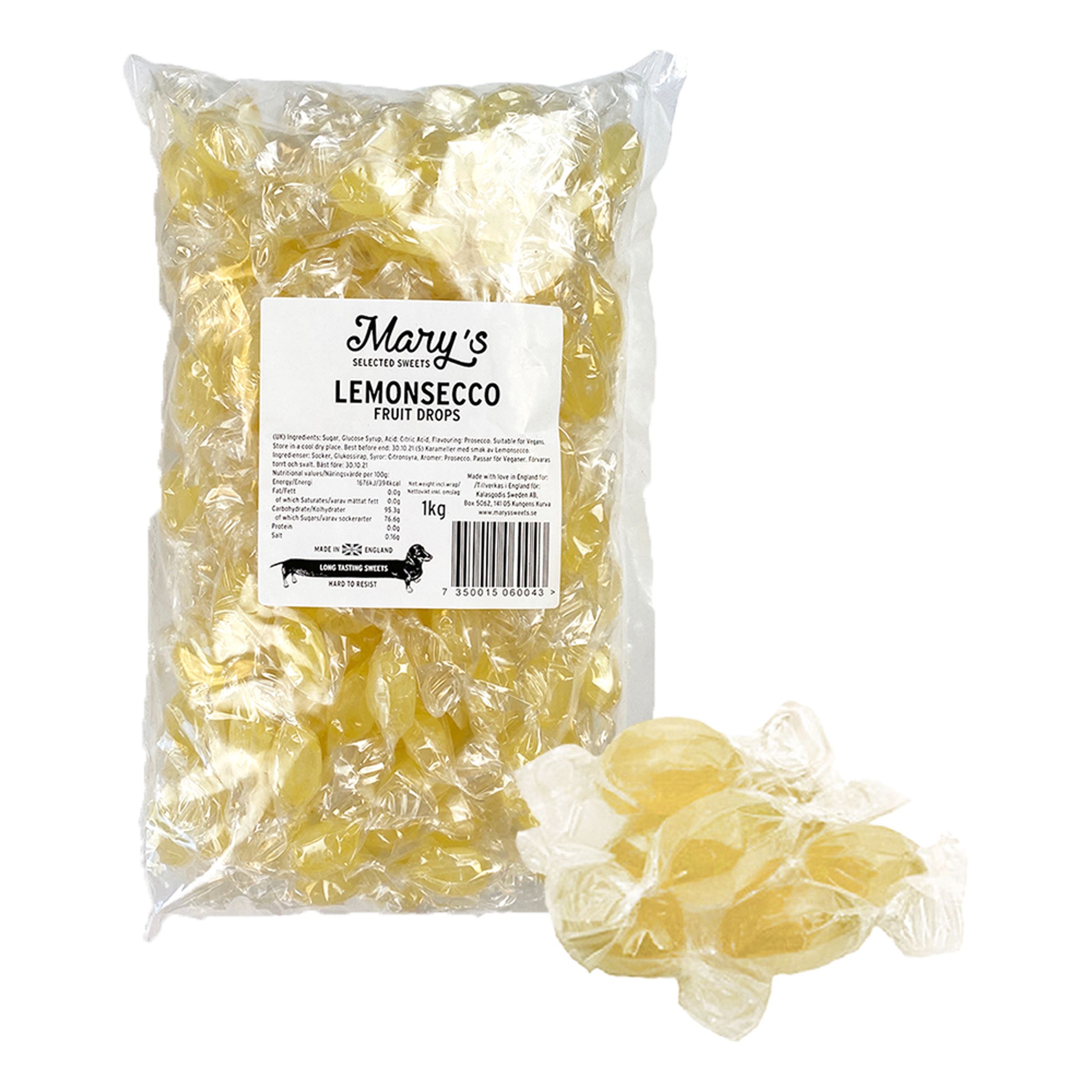 Läs mer om Manys Lemonsecco Karameller Storpack - 1 kg