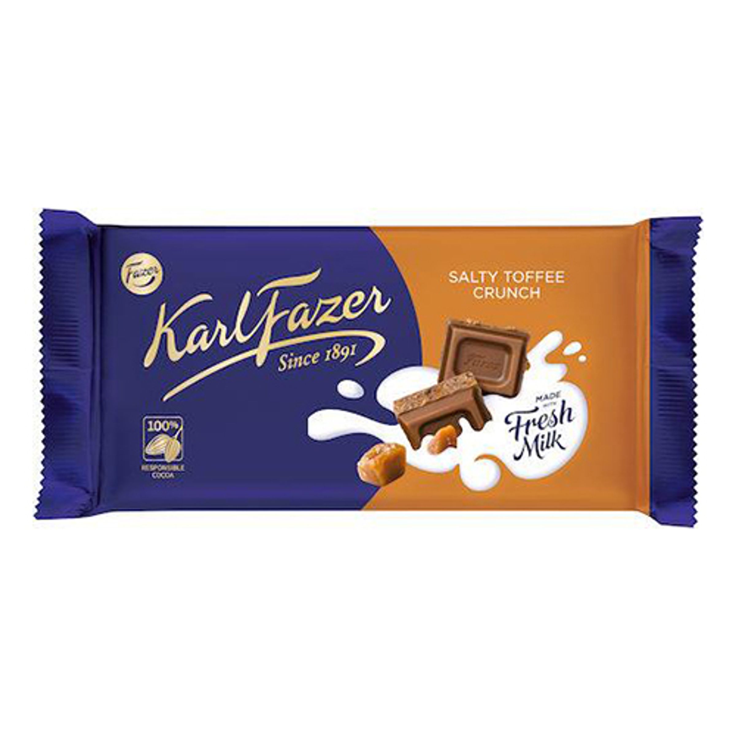 Karl Fazer Salty Toffee Crunch - 145 gram