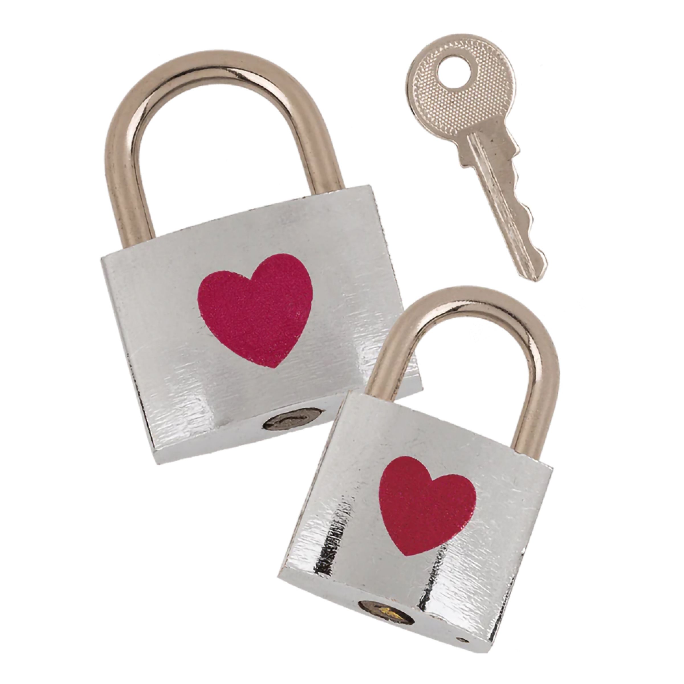 Kärlekslås med Hjärta - 2-pack | Hem - Teman - Julklappar - Romantisk Julklapp | Maskeradspecialisten