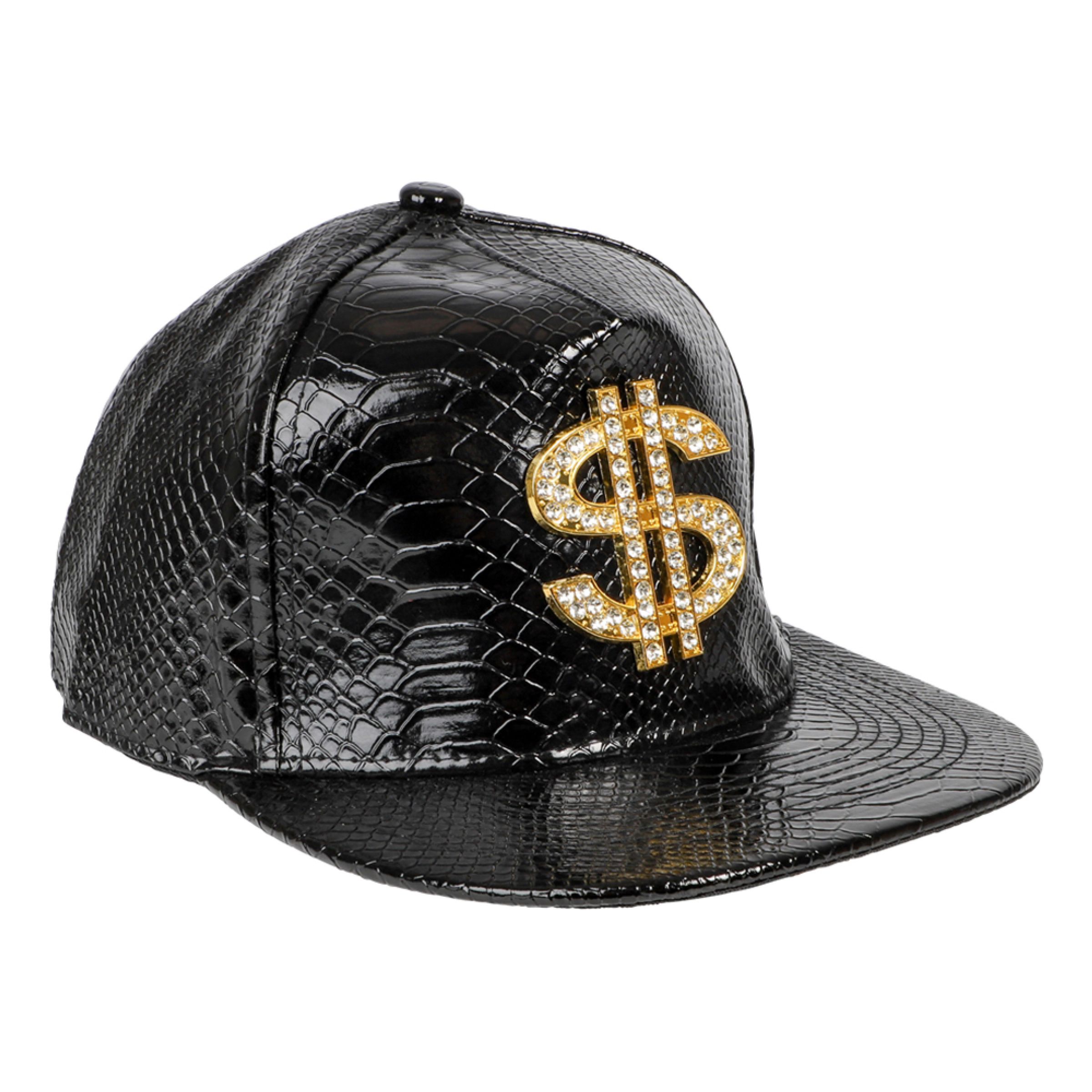Keps Svart med Dollartecken - One size | Hem - Maskerad - Hattar - Kepsar & Mössor | Party Outlet