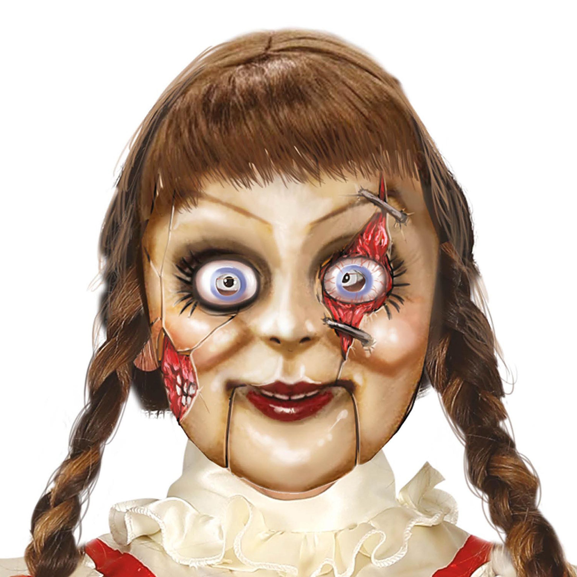 Killer Doll Latexmask - One size | Hem - Maskerad - Masker - Halloweenmasker | Maskeradspecialisten