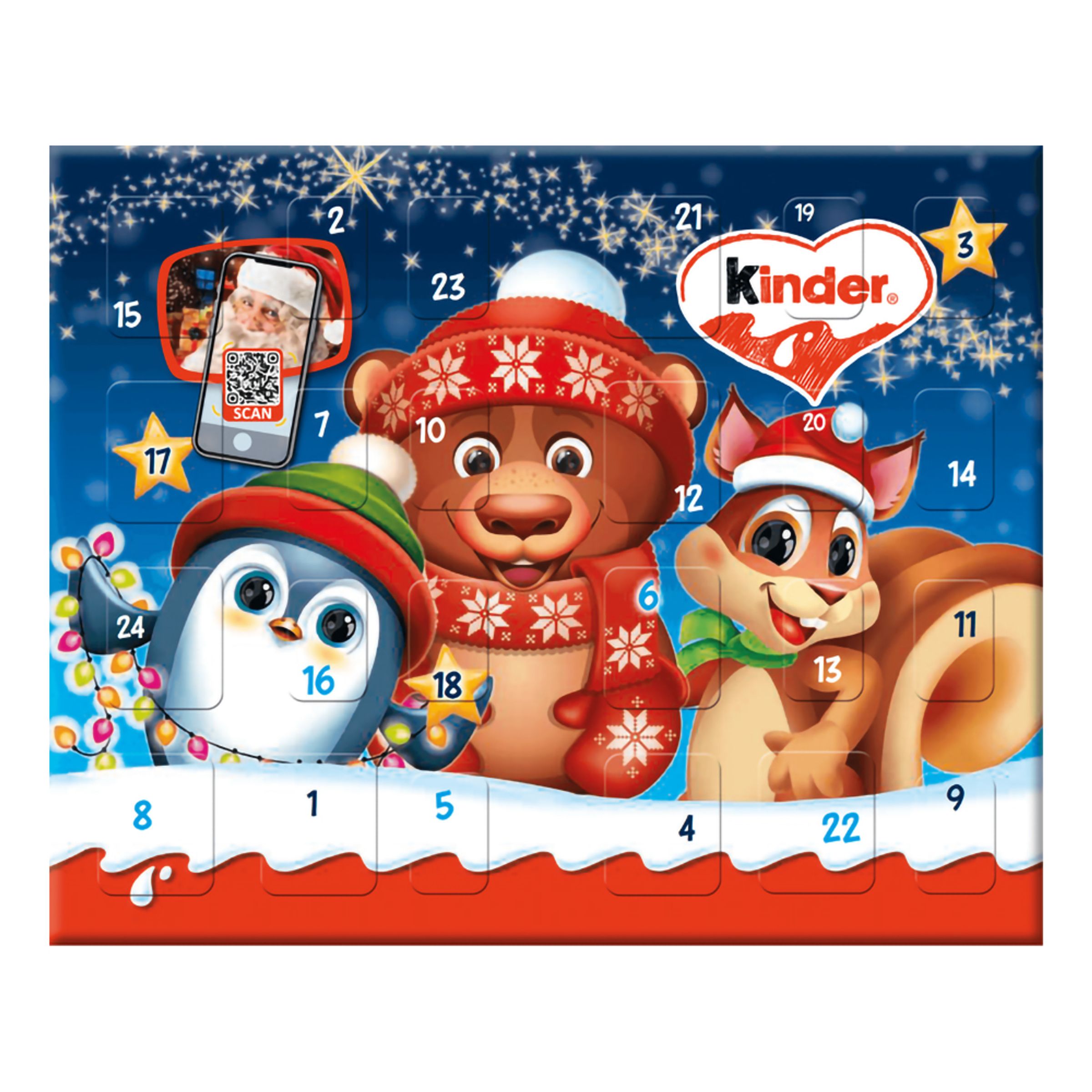 Kinder Adventskalender Tablet - 113 gram | Hem//Teman//Presenter//Barnpresenter | PartyOutlet