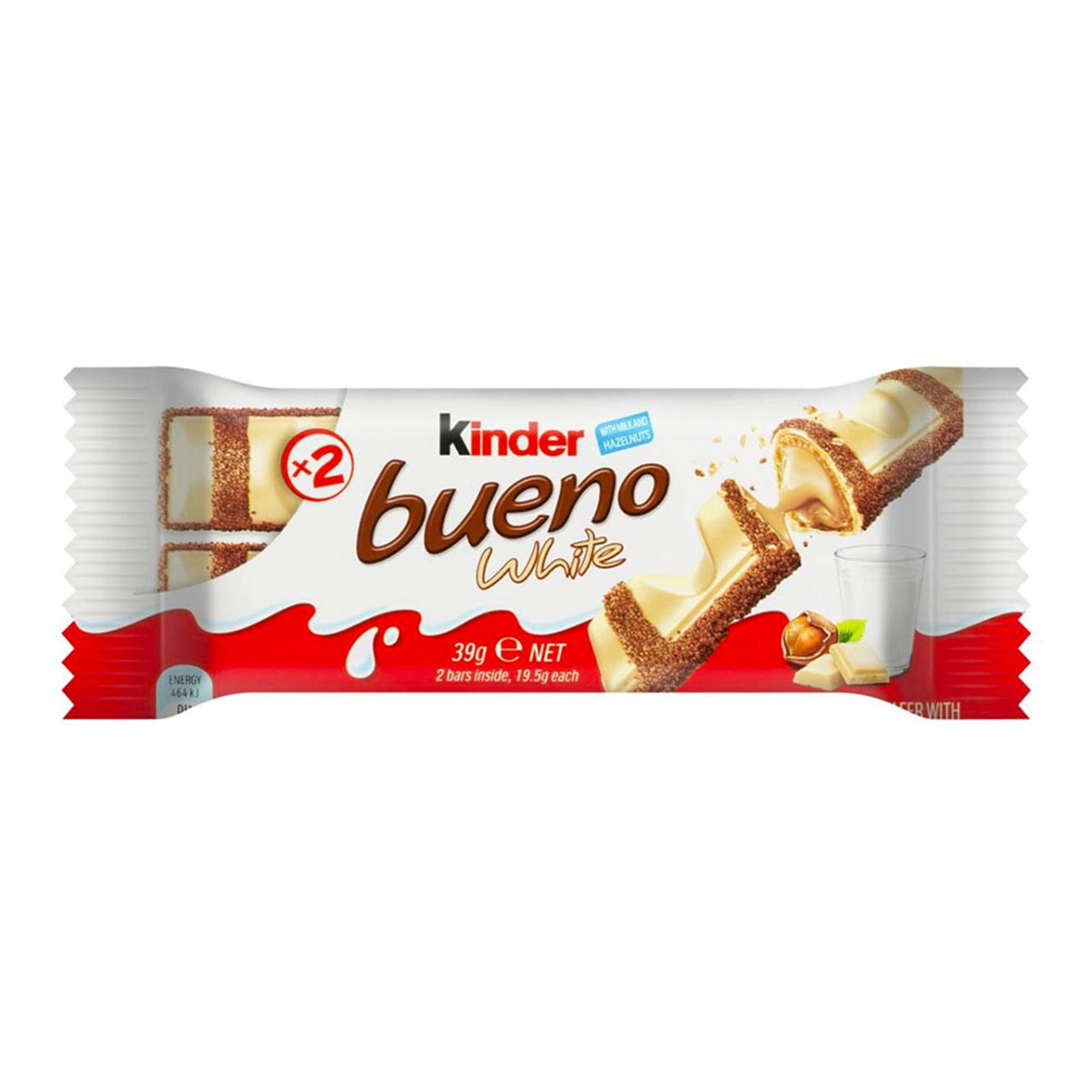 Läs mer om Kinder Bueno White Chokladbit - 39 gram