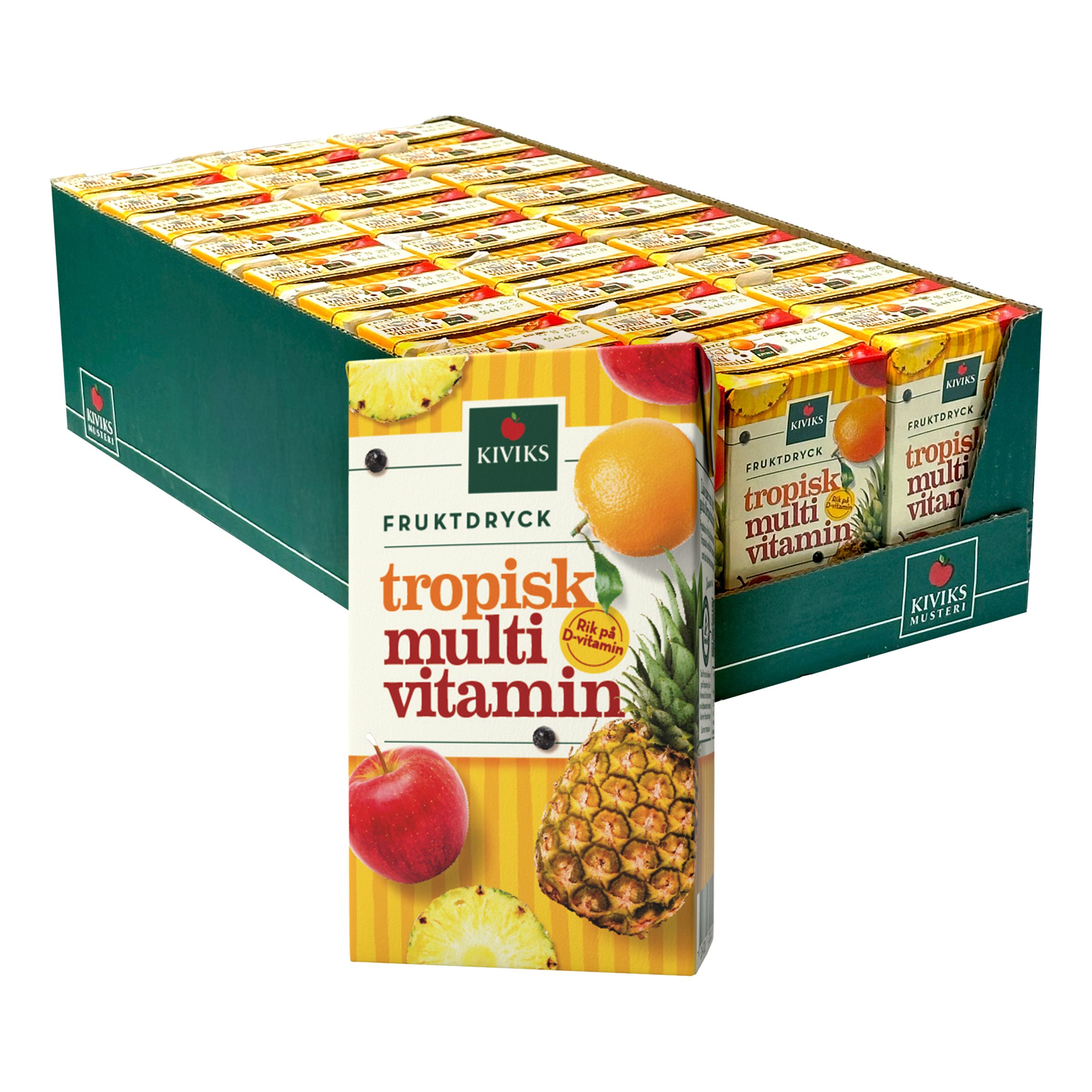 Kivik Tropisk Multivitamindrik med Sugerør - 27-pak
