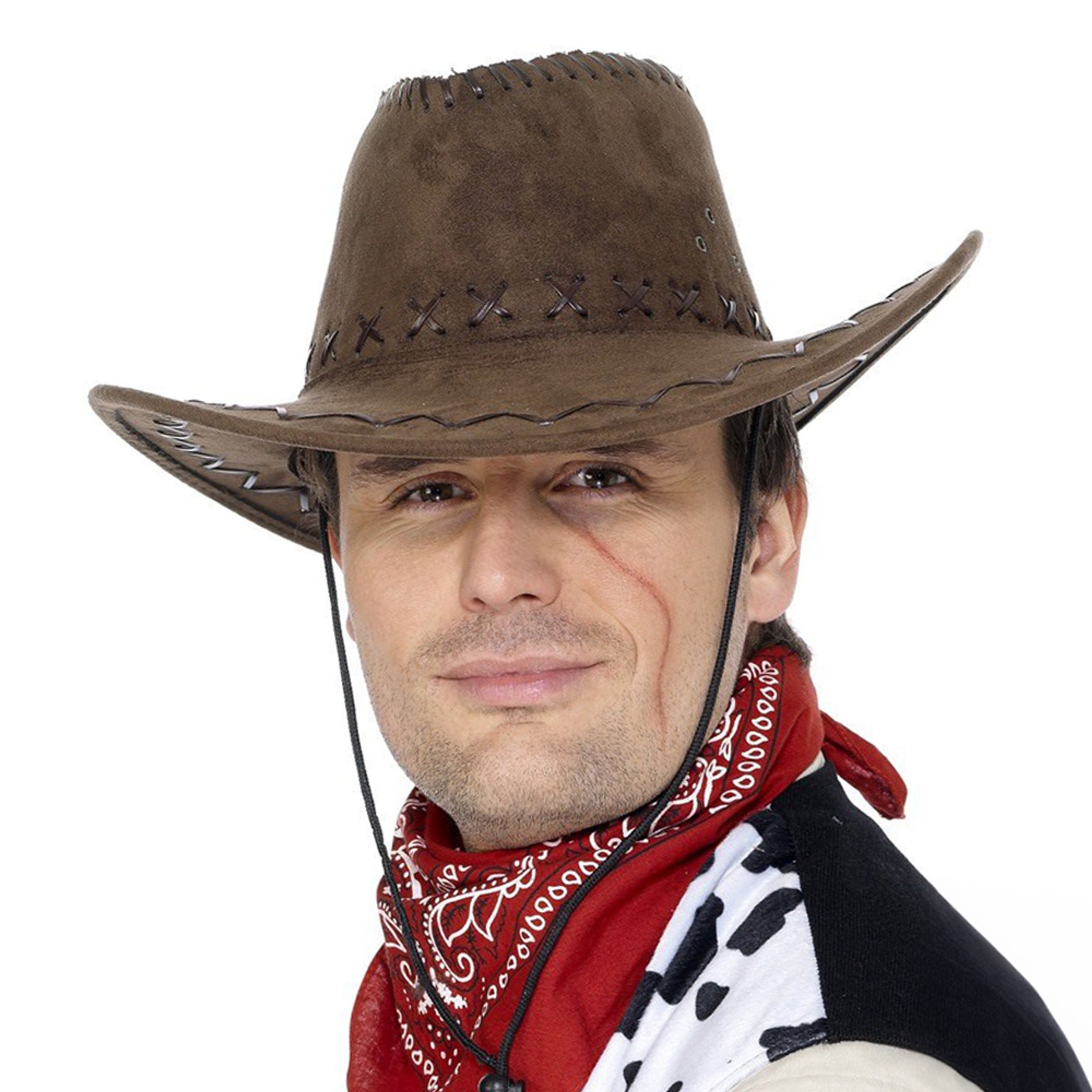 Klassisk Cowboyhatt Brun - One size