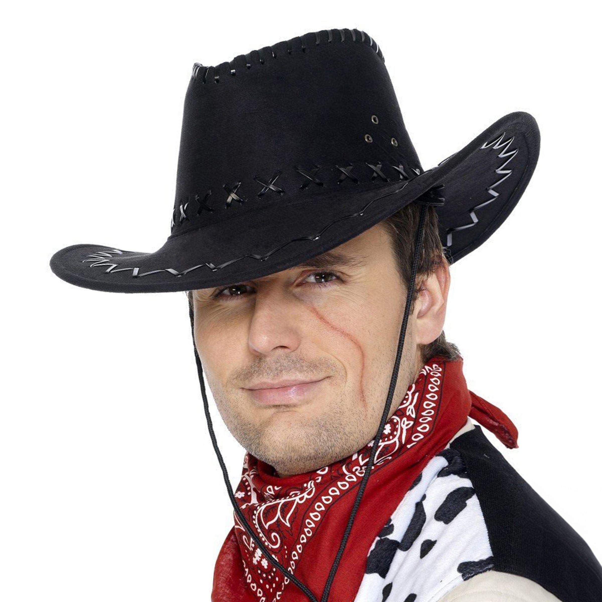 Läs mer om Klassisk Cowboyhatt Svart - One size