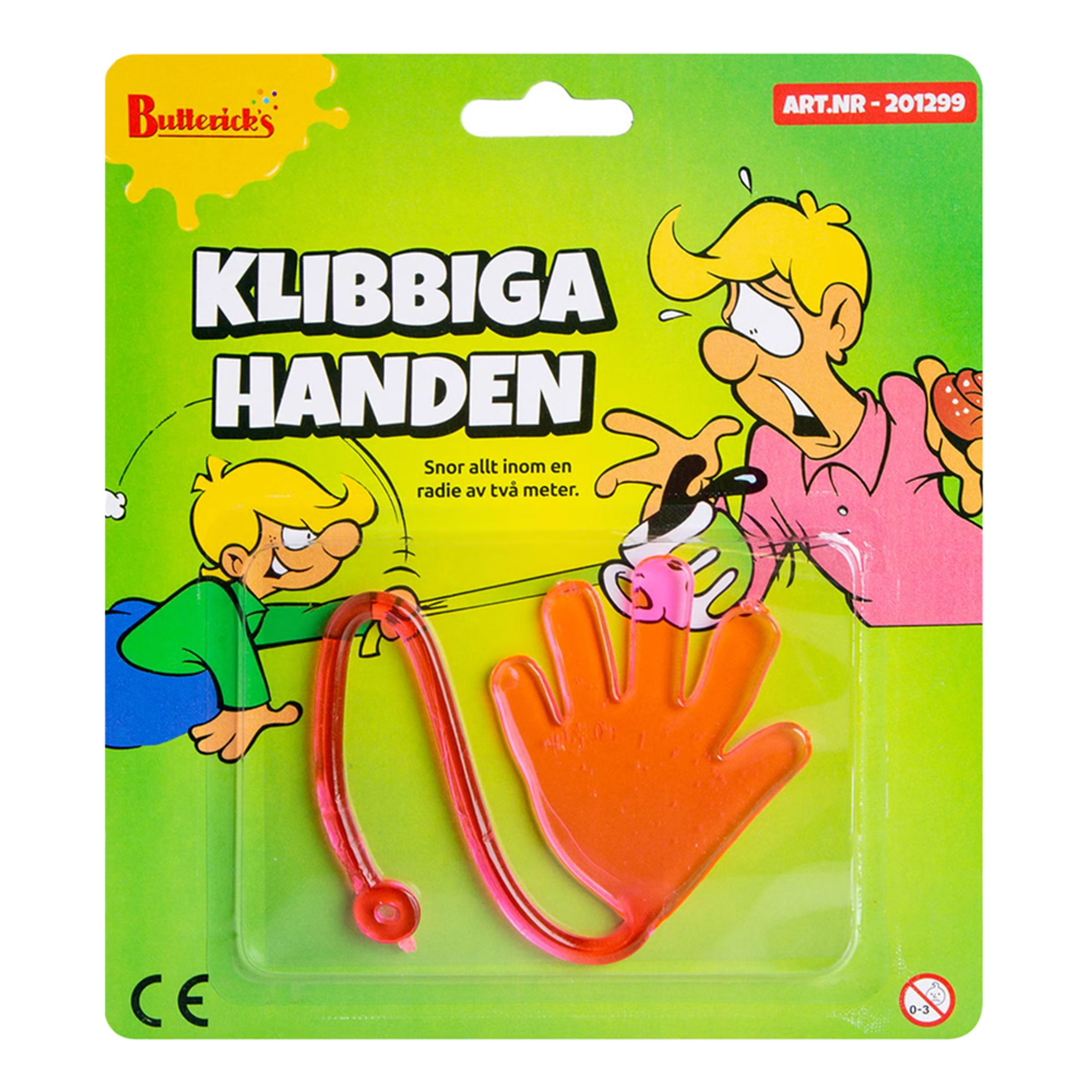 Klibbiga Handen Skämtartikel