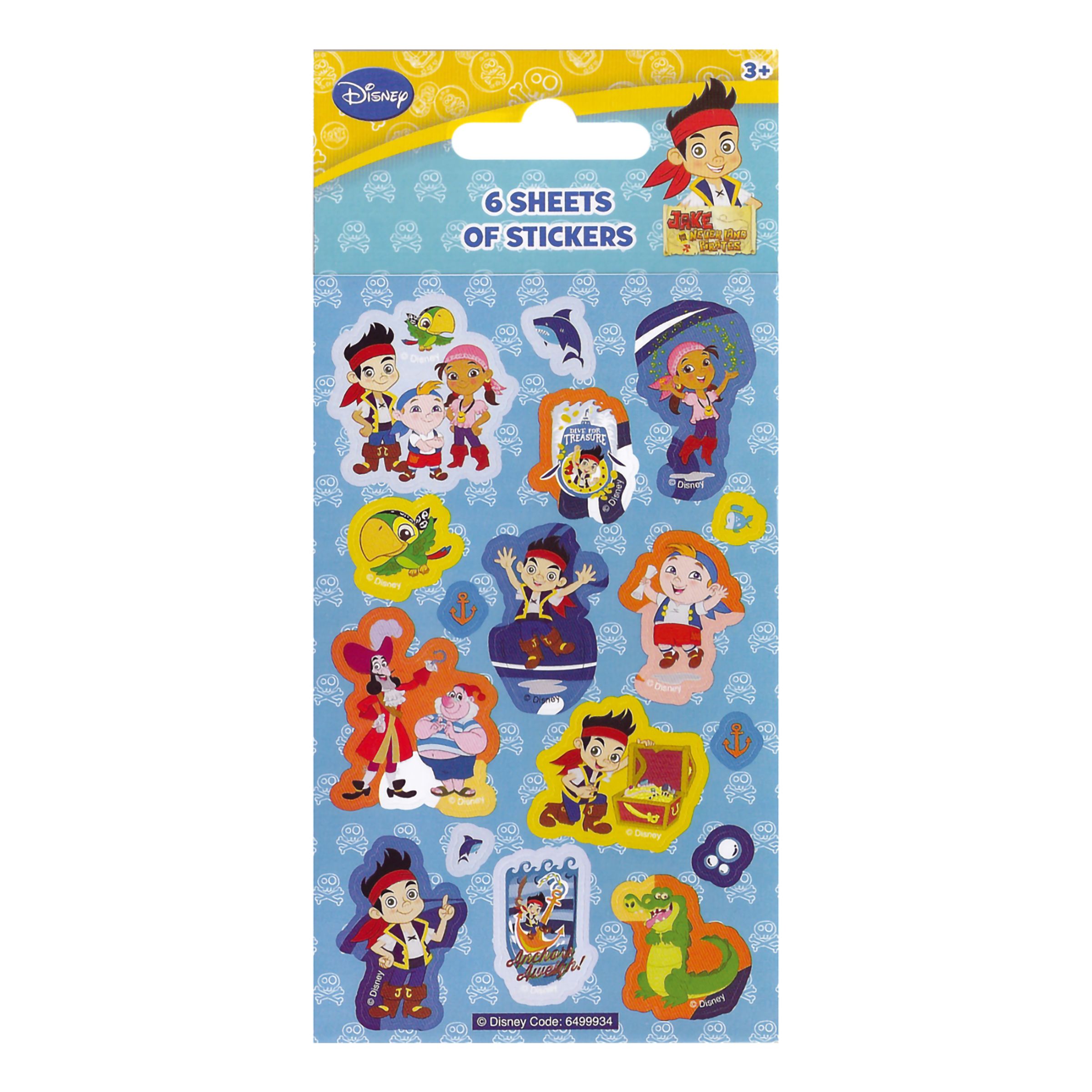 Klistermärken Jake & the Neverland Pirates | Hem - Teman - Varumärken - Jake och Piraterna | Maskeradspecialisten
