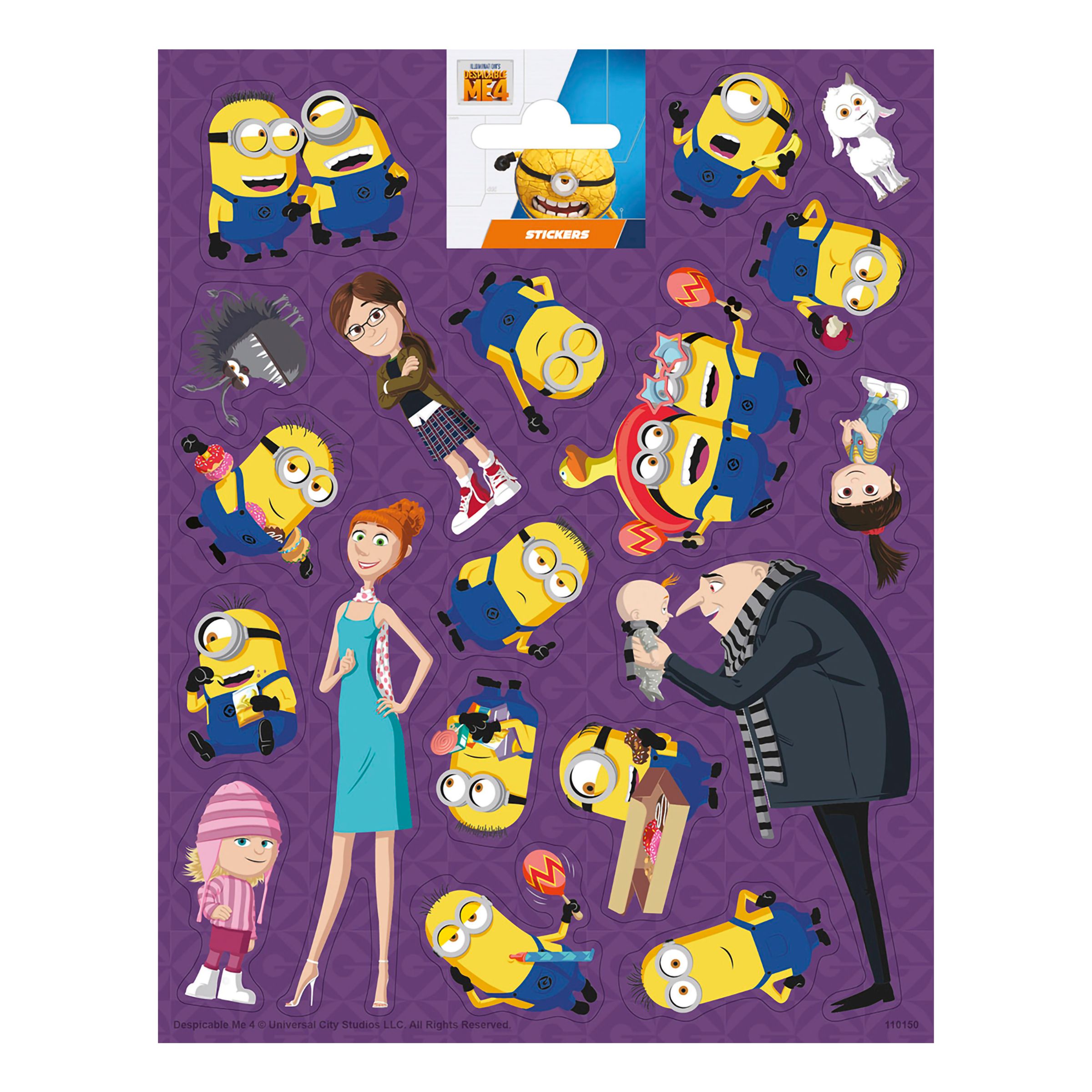 Klistermärken Stora Despicable Me 4 | Hem - Teman - Barnkalas - Kalasteman - Minions Kalas | Pryloteket