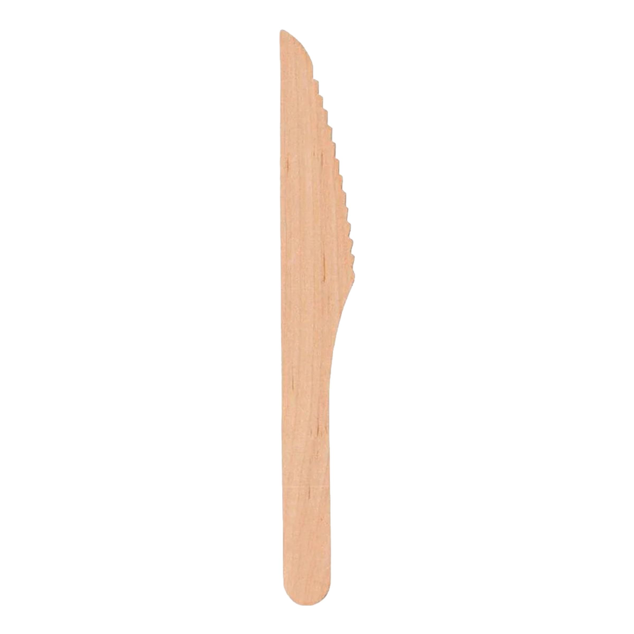 Knivar i Trä Pure - 100-pack | Hem - Festartiklar - Dukning - Engångsbestick | Maskeradspecialisten