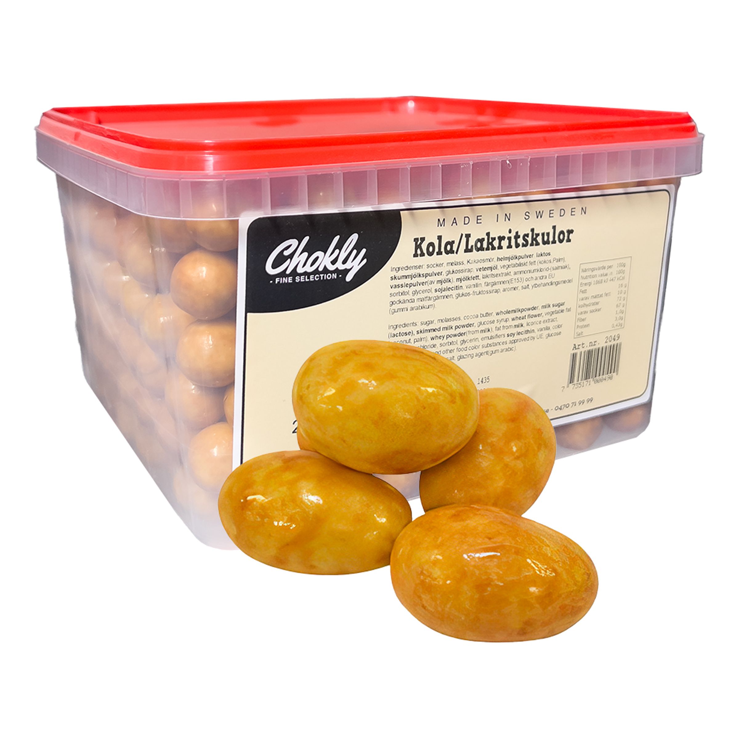 Kola/Lakritskulor Storpack - 2,4 kg