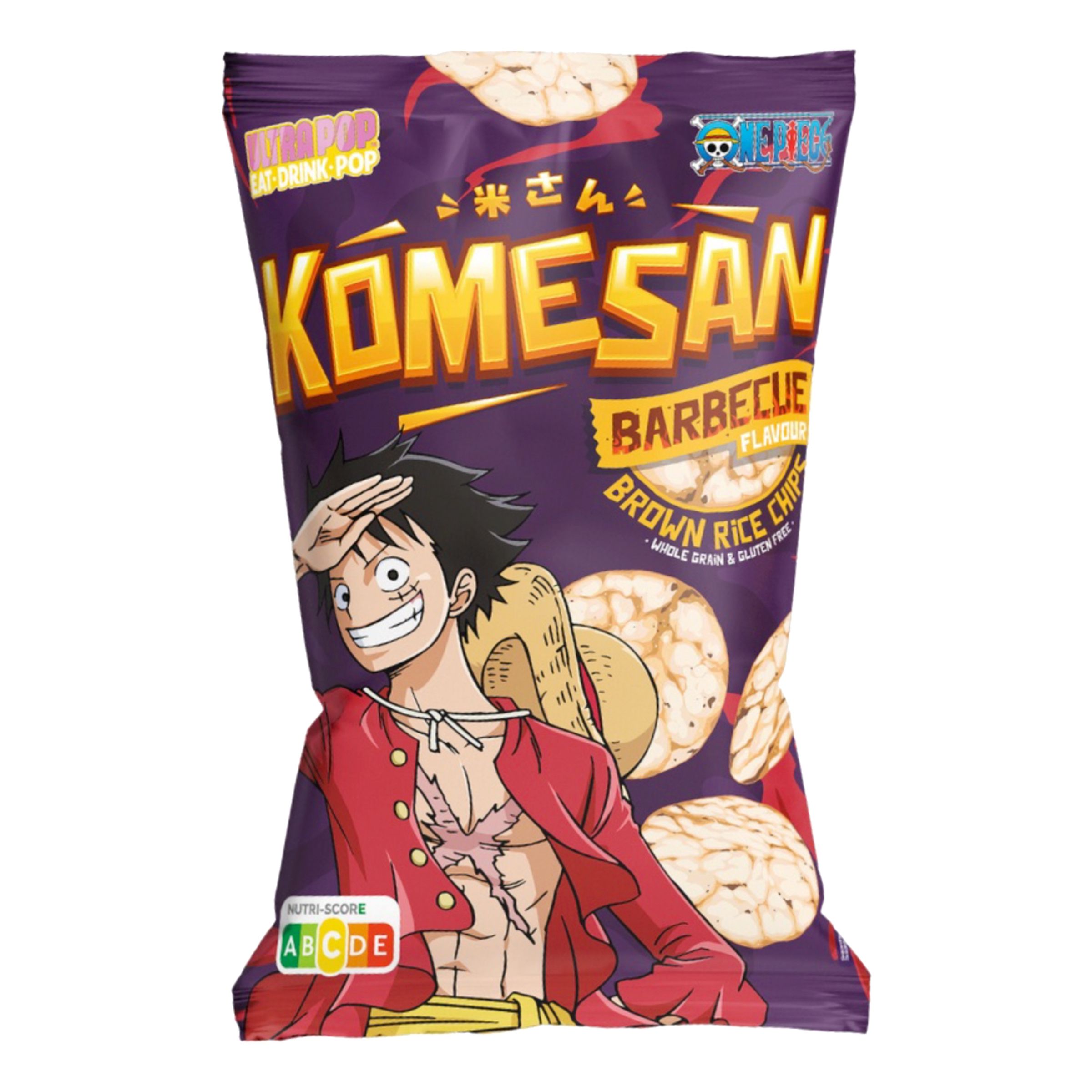 Komesan Rischips Barbecue Luffy - 60 gram | Snacks//Hem//Godis & Läsk//Chips | PartyOutlet