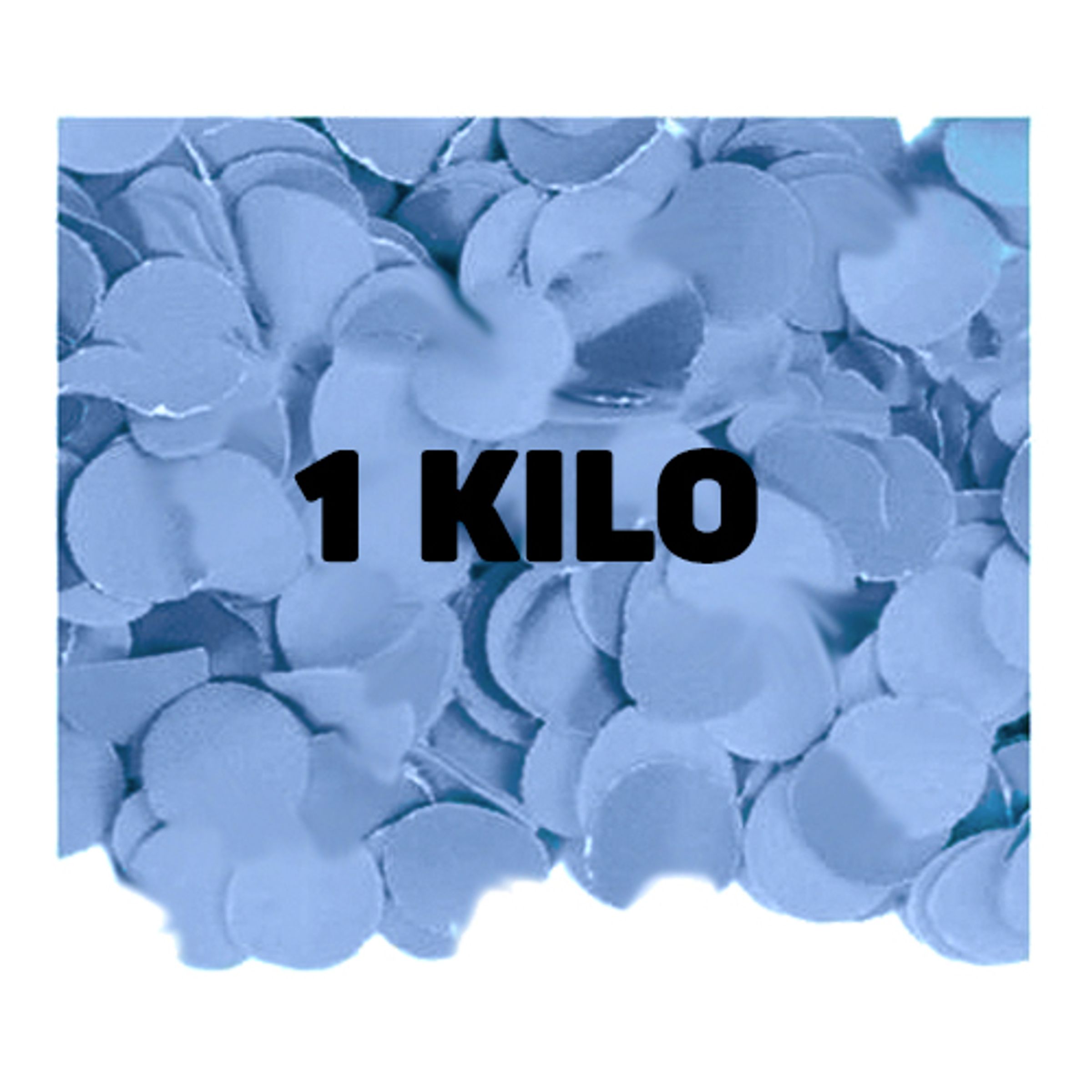 Konfetti Ljusblå - 1 kilo