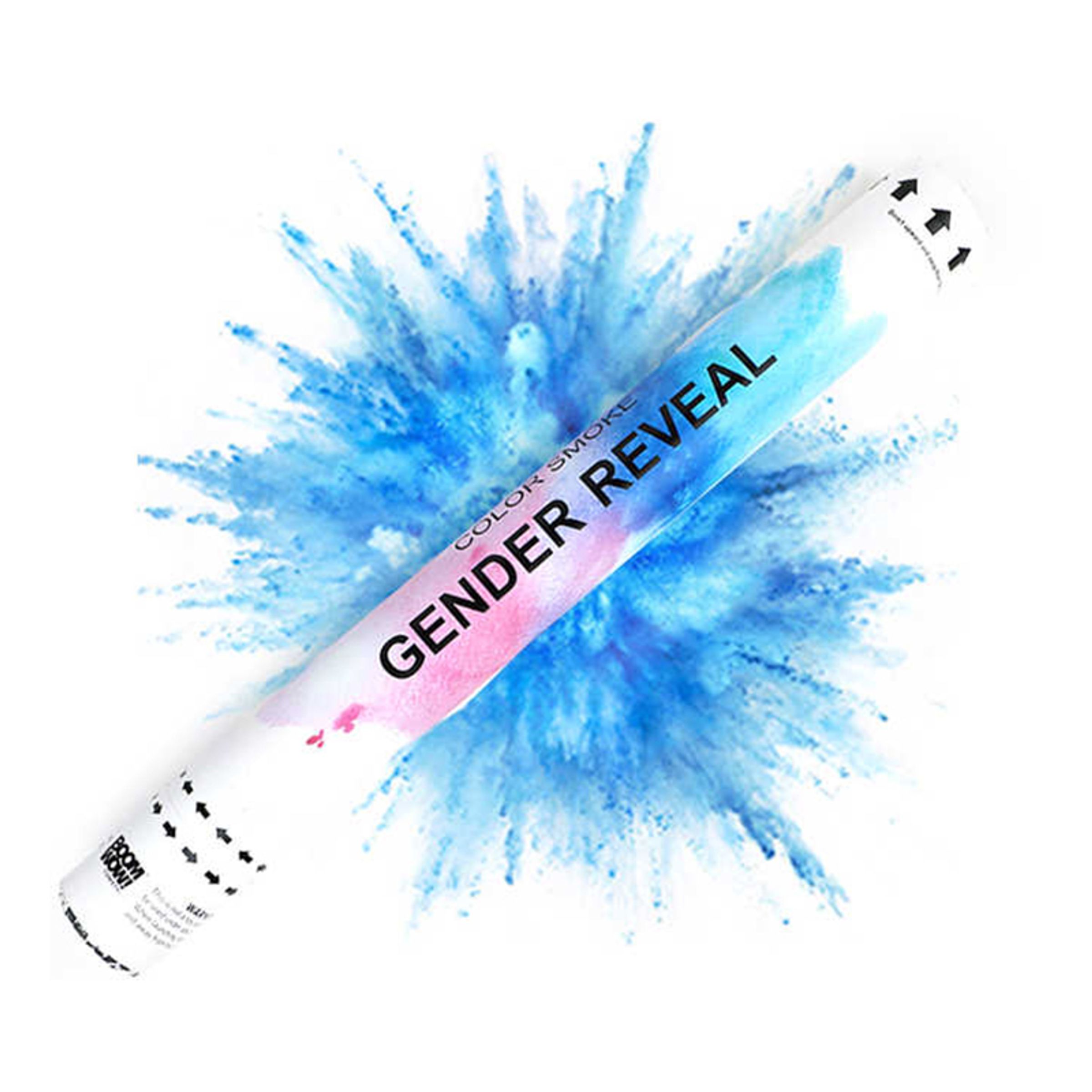 Läs mer om Konfettikanon Pulver Gender Reveal - Blå