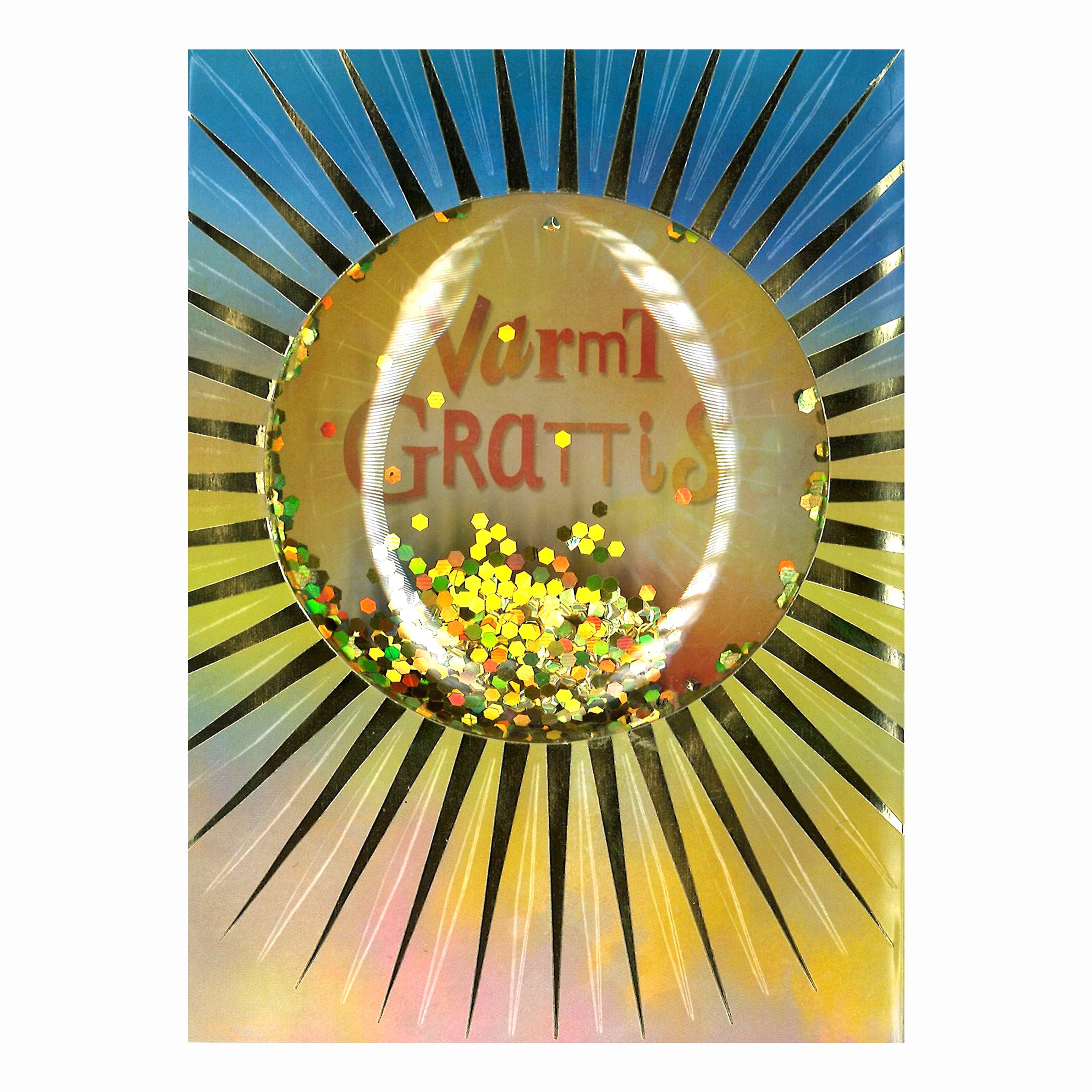 Konfettikort Solen | Hem - Festartiklar - Hälsningskort - Gratulationskort | Pryloteket