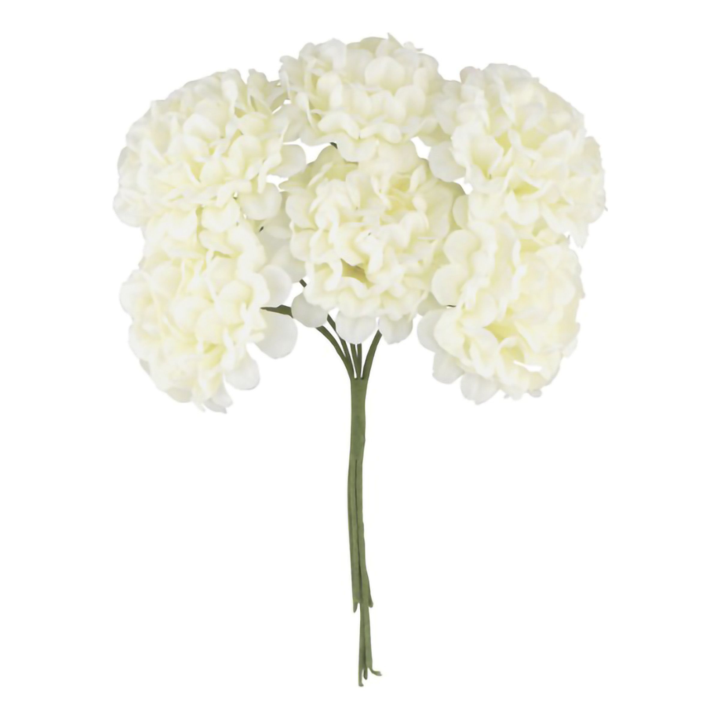 Konstgjord Blombukett Hortensior Elfenben | Hem - Teman - Högtider - Bröllop | Maskeradspecialisten
