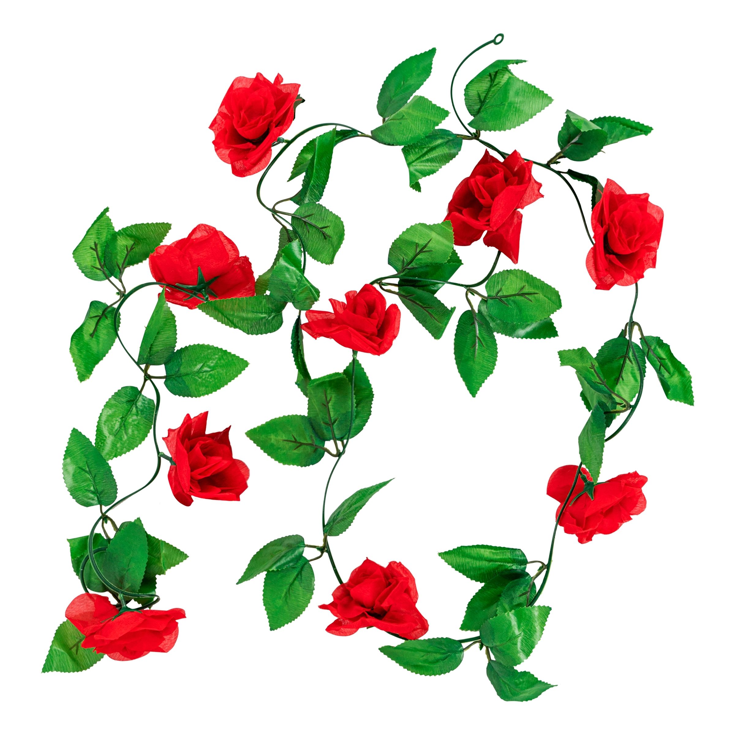 Läs mer om Konstgjord Blomstergirland Röd