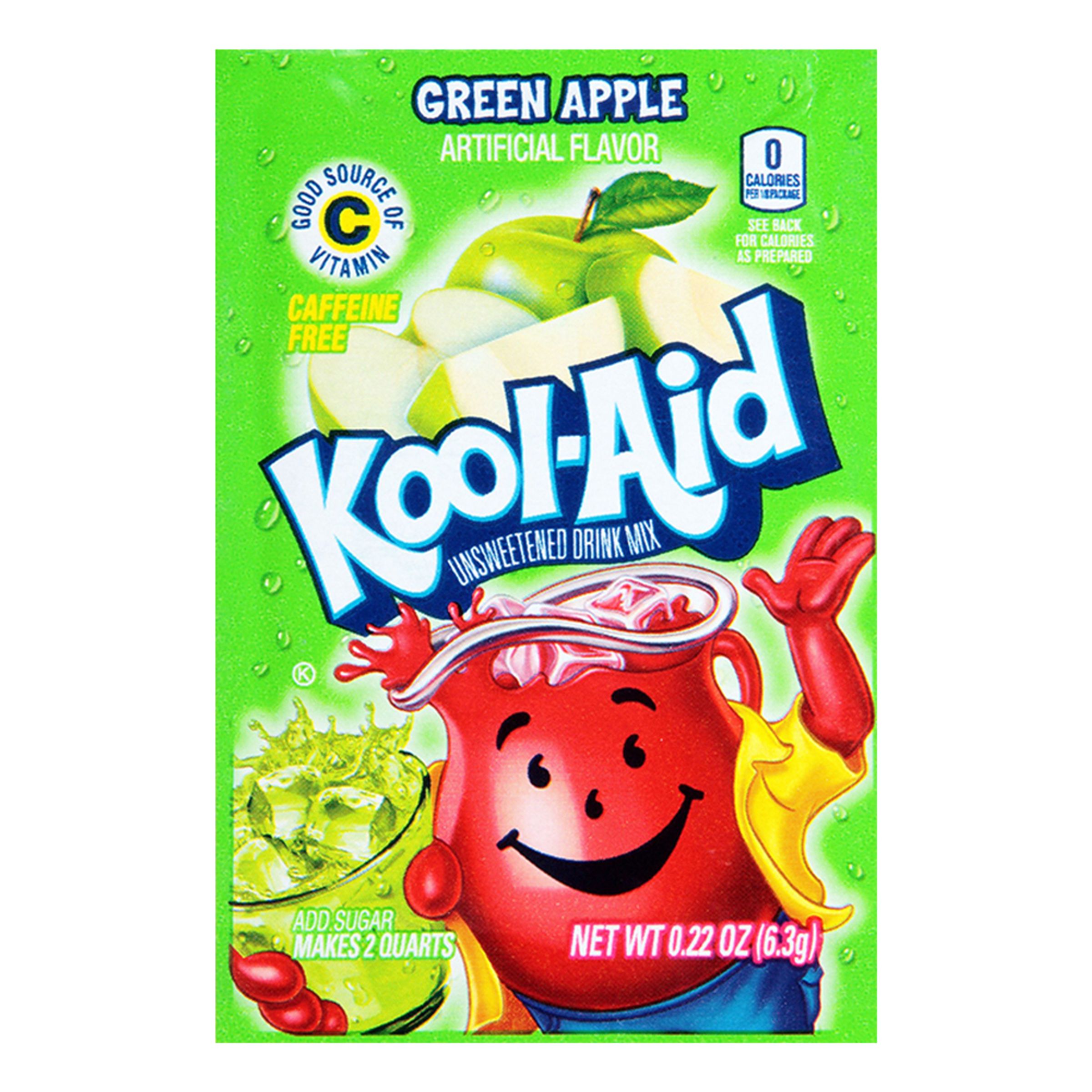 Kool-Aid Soft Drink Mix Green Apple - 48-pack