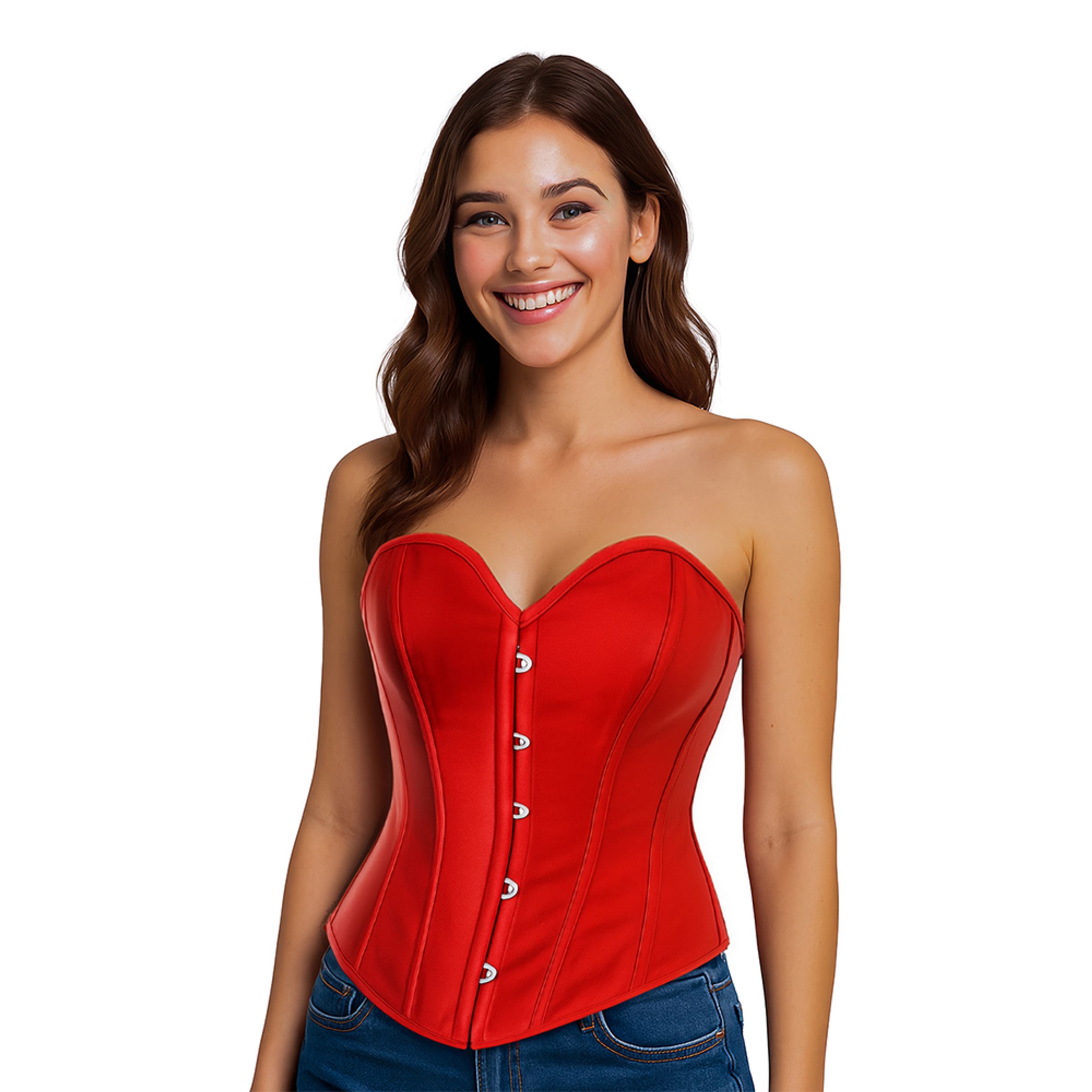 Korsett Röd - Large | Hem - Maskerad - Tillbehör - Korsetter | Party Outlet