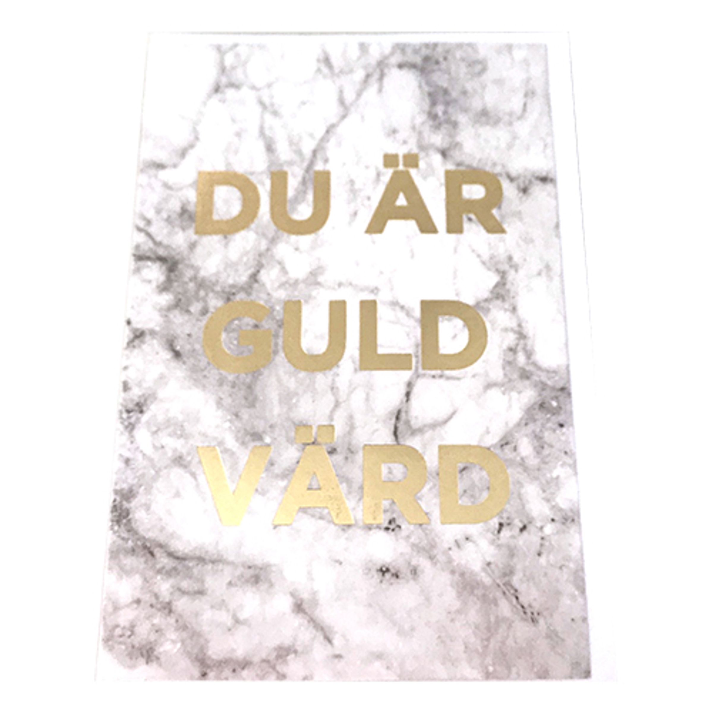 Kort Du Är Guld Värd - 13x19cm