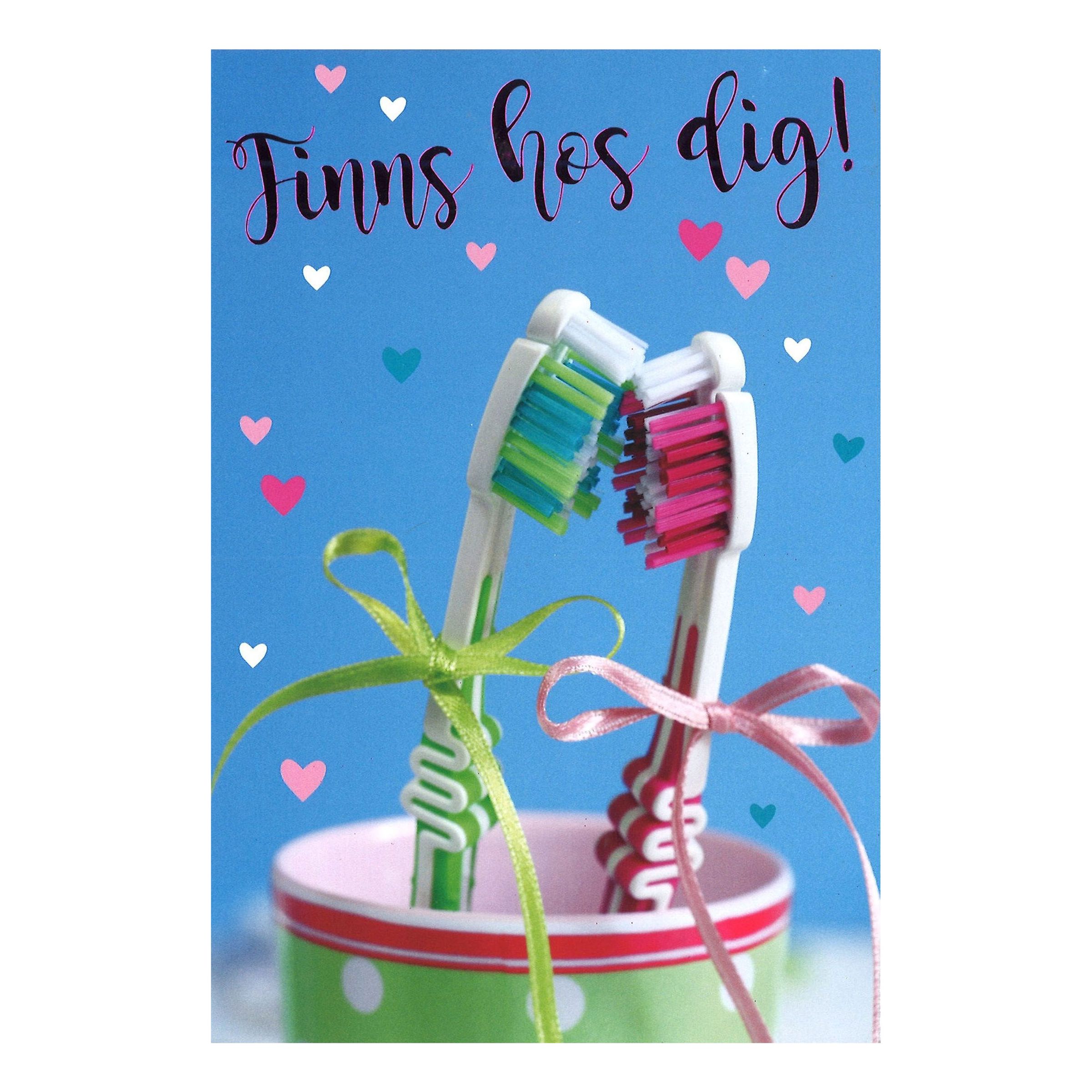 Kort Finns Hos Dig! Tandborstar | Hem - Festartiklar - Hälsningskort - Alla Hjärtans Dag Kort | Maskeradspecialisten